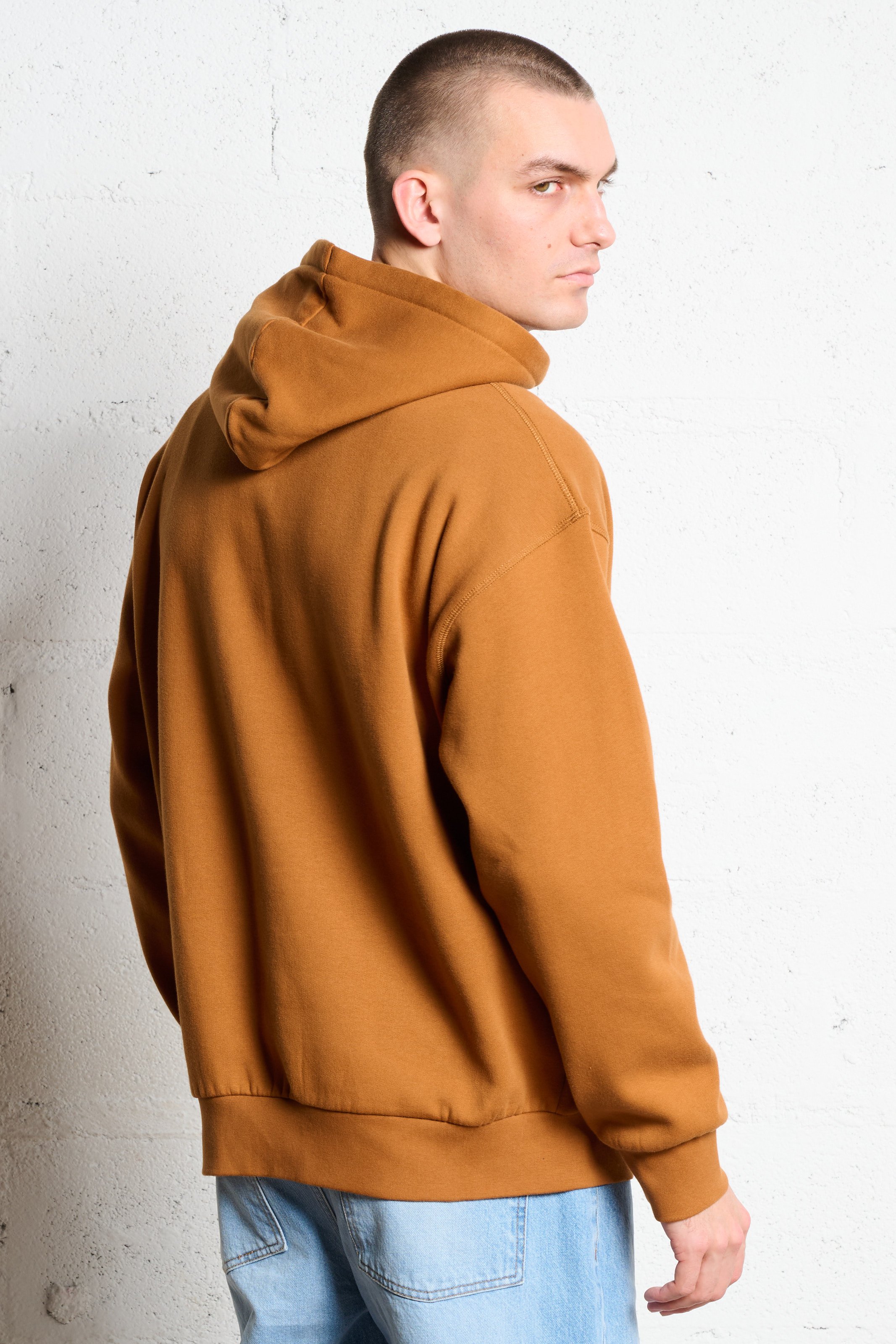 Sweat à capuche en coton mélangé CHEVIGNON Marron