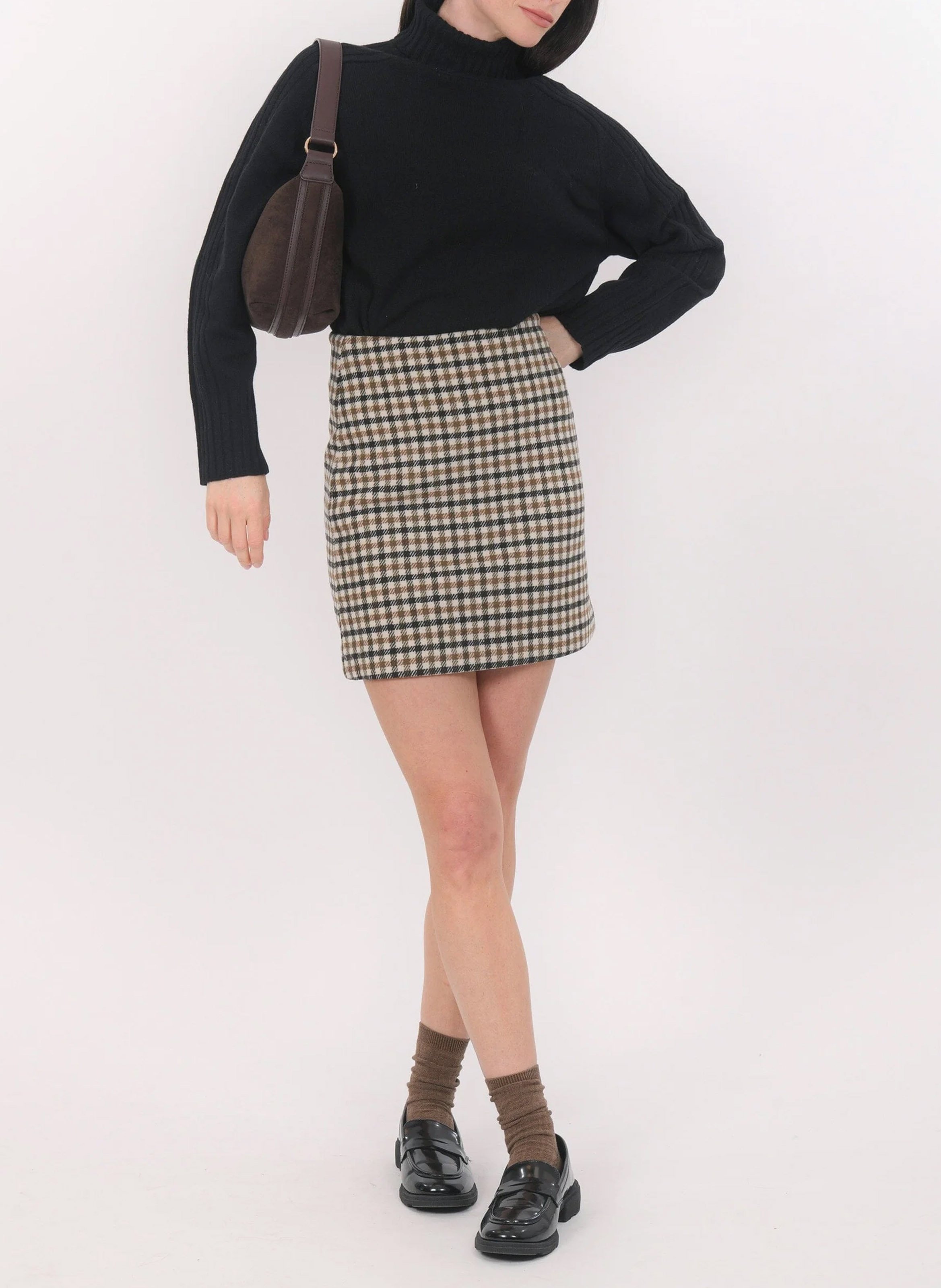 Oversize Rollkragenpullover aus Wolle und Kaschmir KOOKAI Schwarz