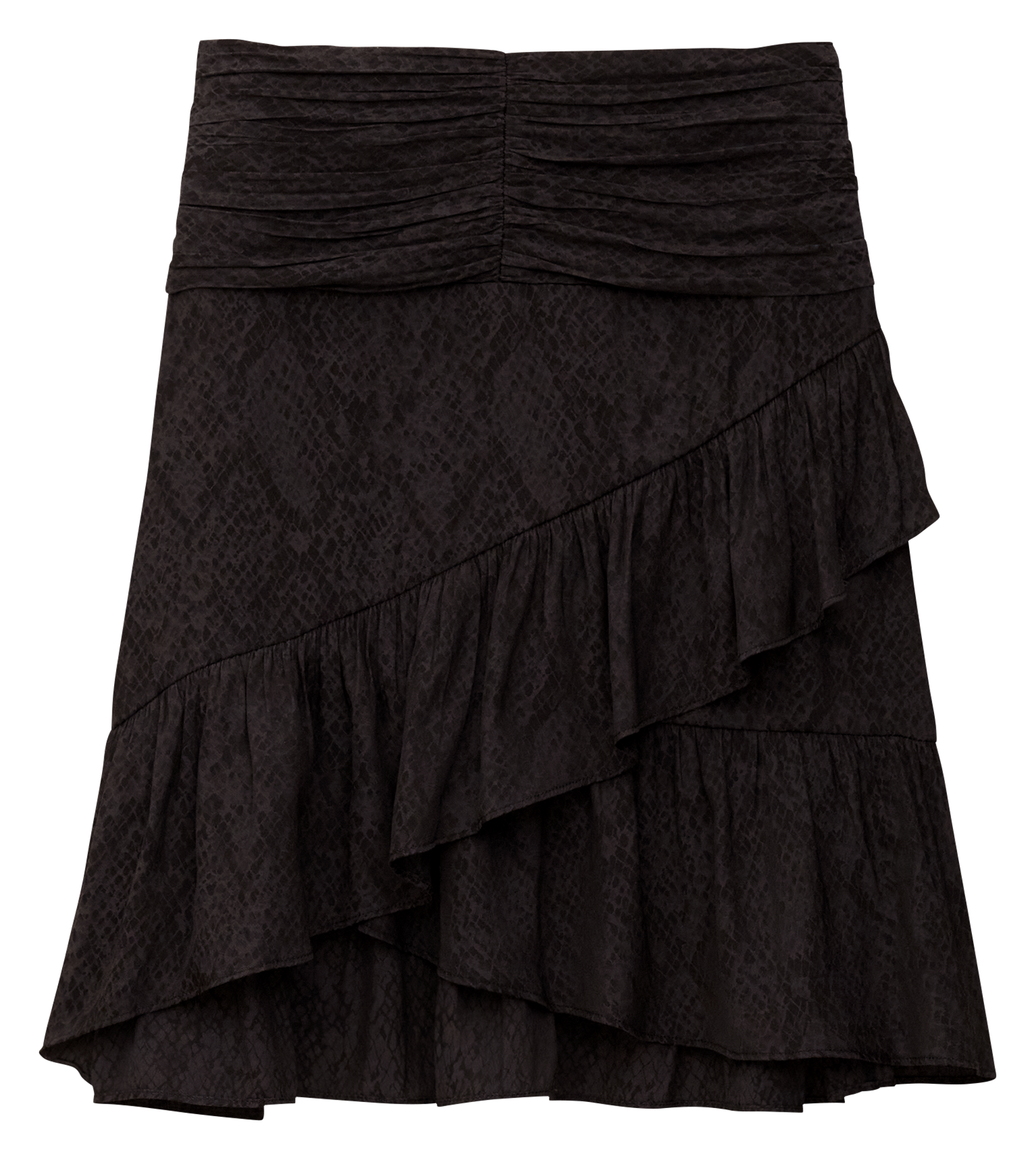 Halflange rok met print Axiroad BA&SH Zwart