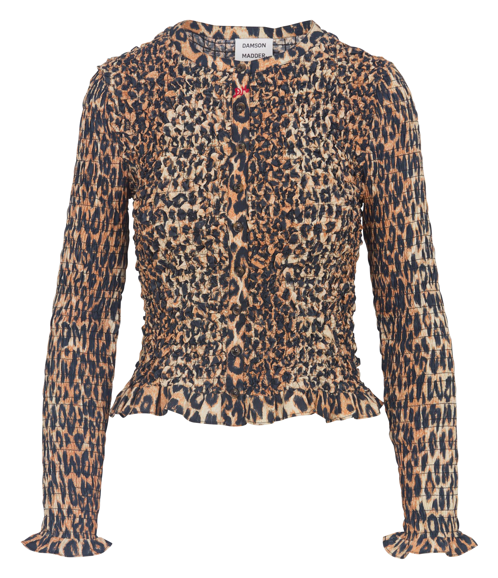 Bluse aus Bio-Baumwolle mit Rundhalsausschnitt DAMSON MADDER Mehrfarbig