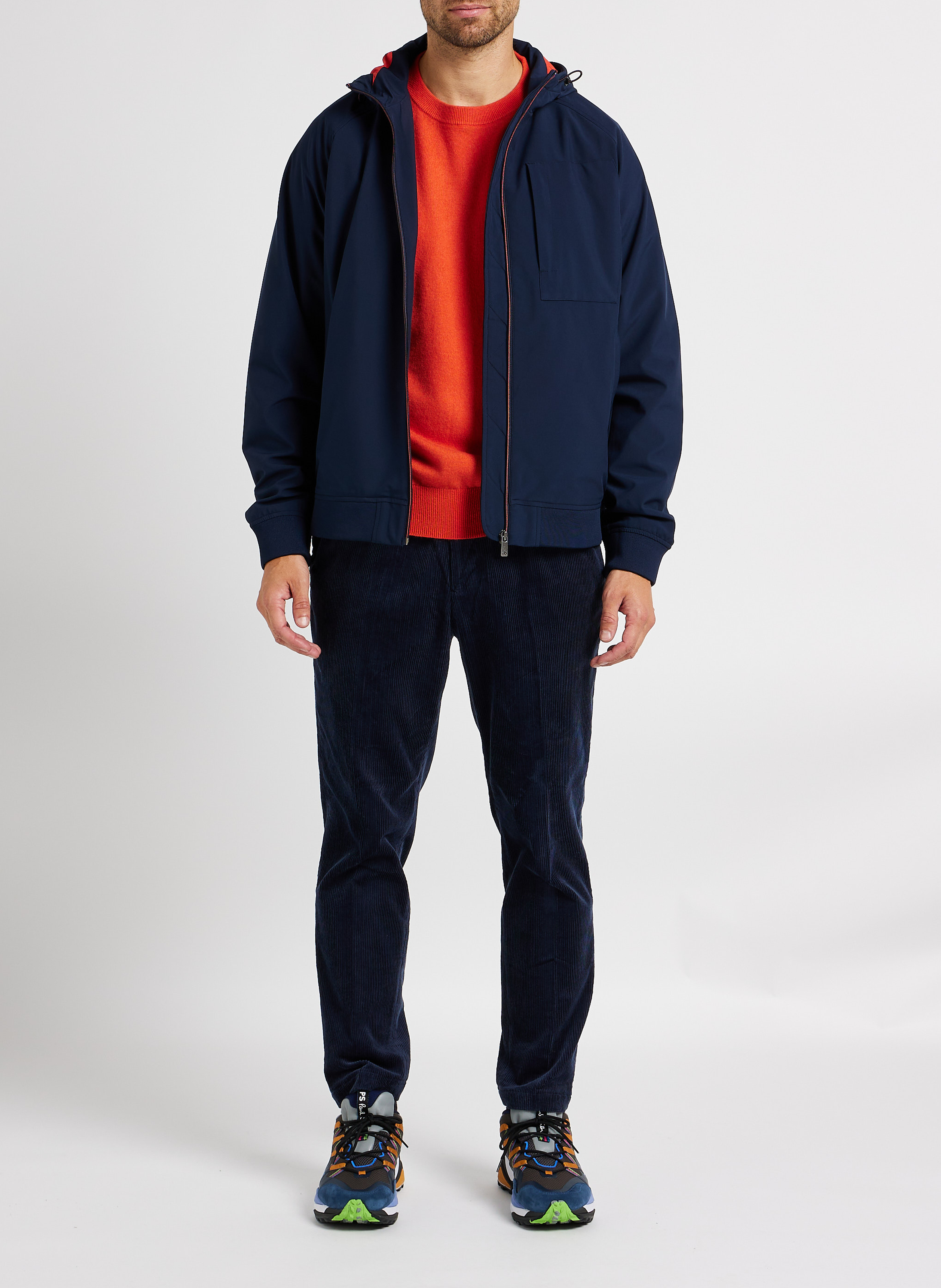 Pull col rond en laine et en cachemire mélangés SCOTCH AND SODA Orange