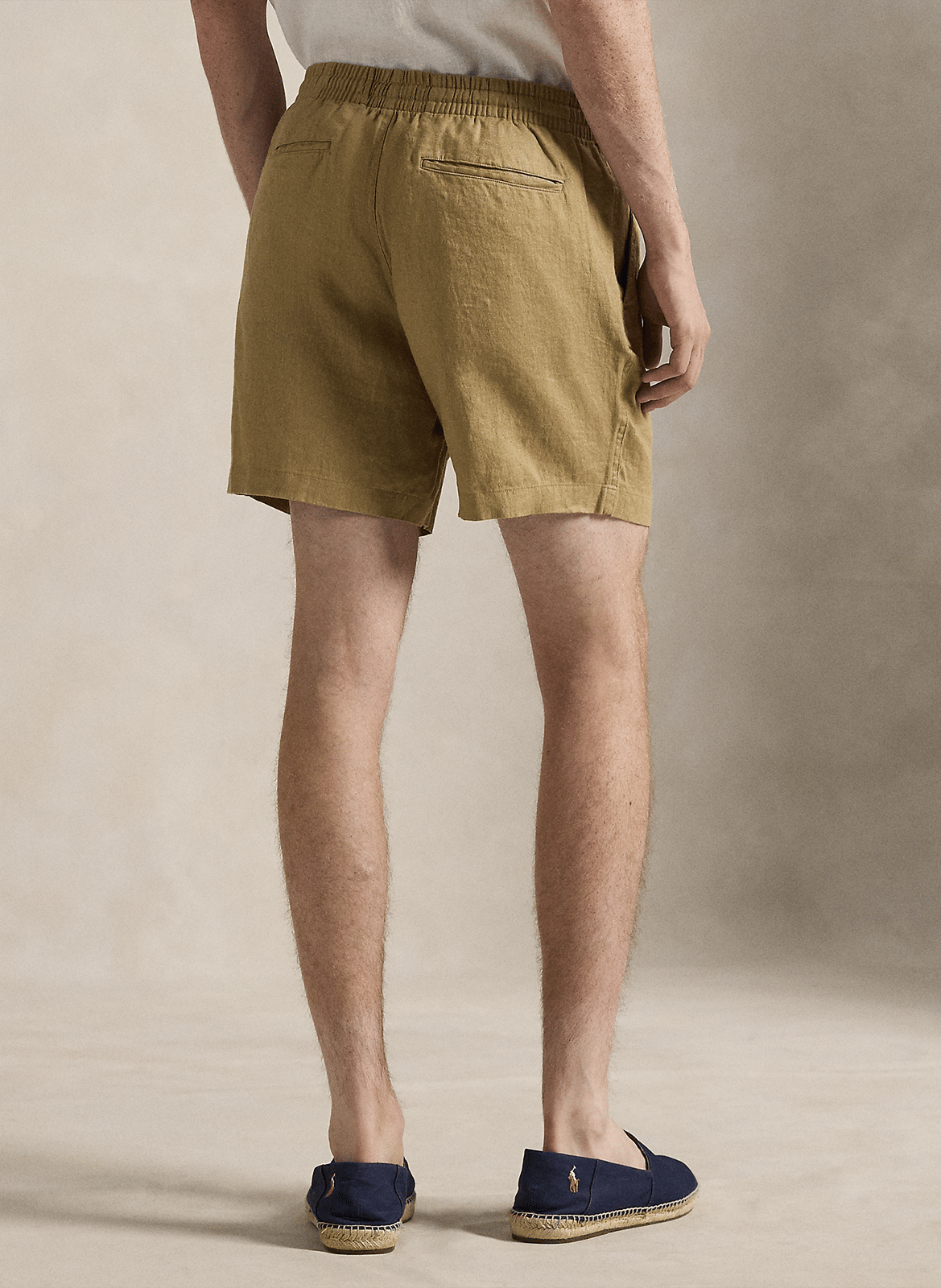 Short recto de lino POLO RALPH LAUREN Beige