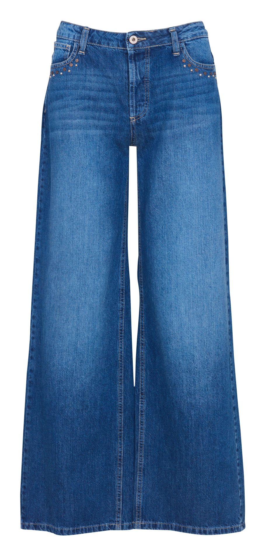 JEan large en coton PLEASE Bleu