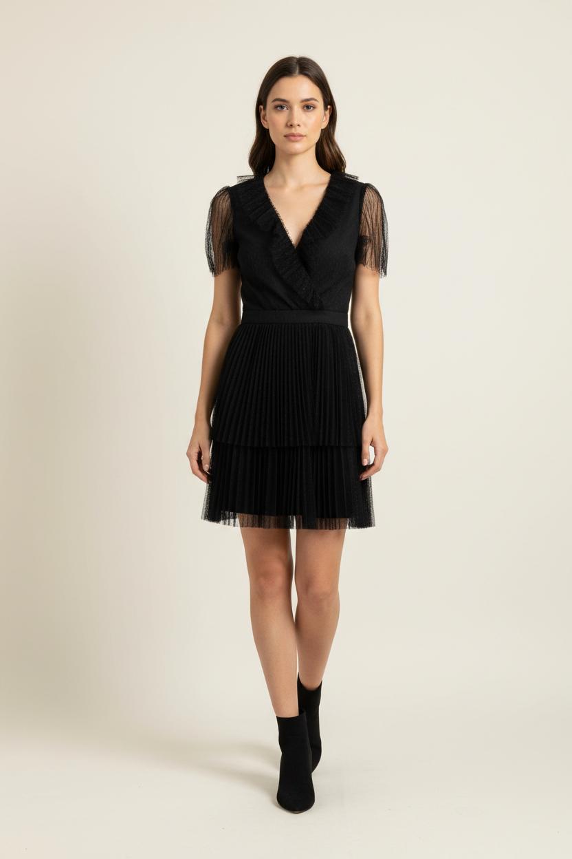 Short & Midi Dress TARA JARMON - Seconde Main Black