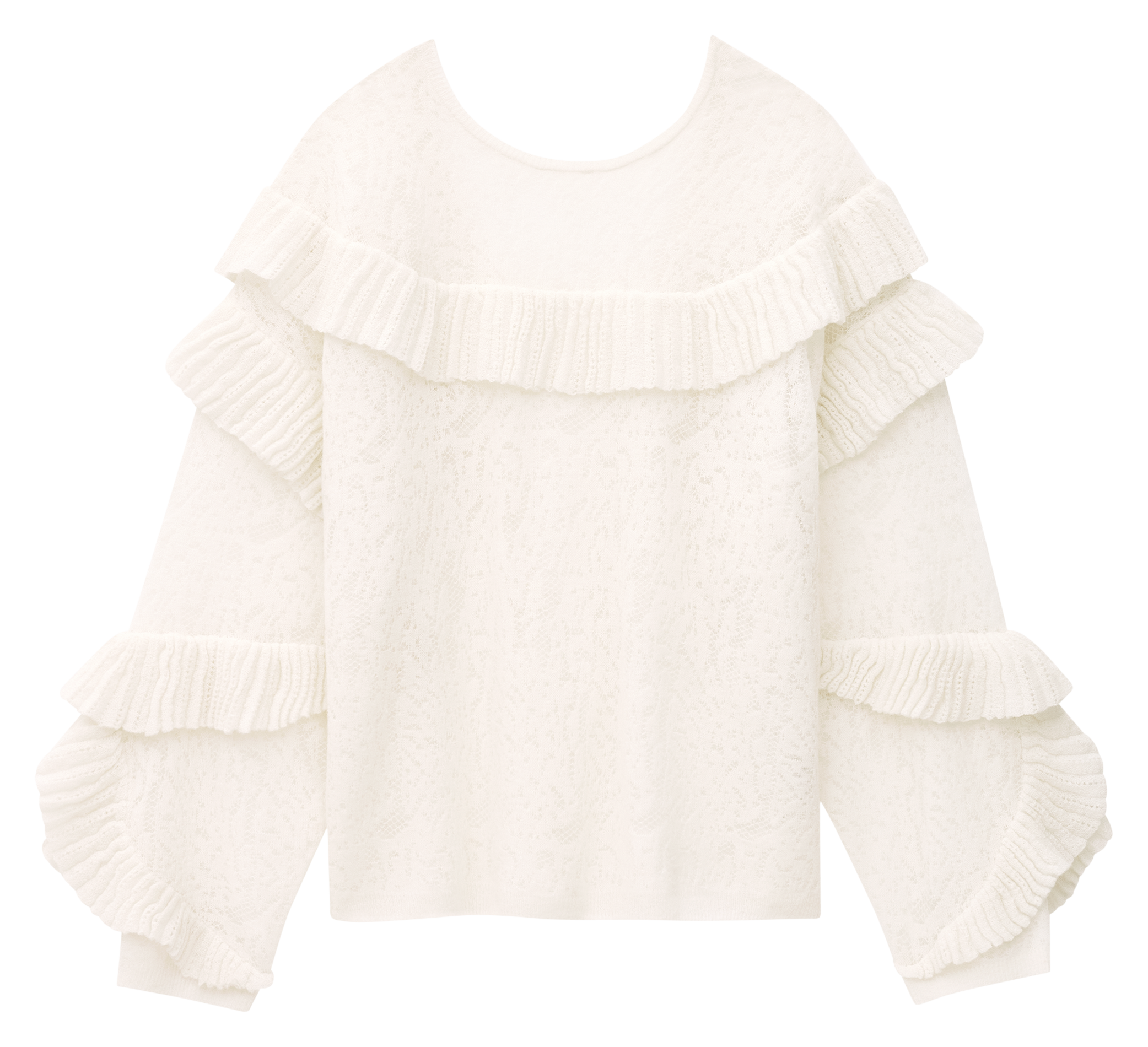 Pull ample à volants BA&SH Beige