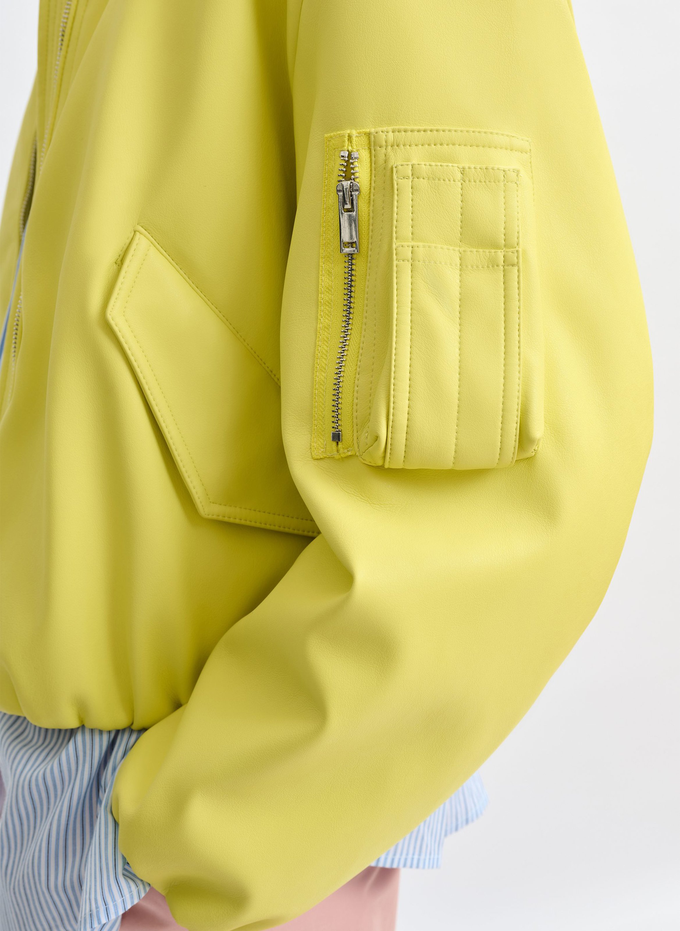 Varsity-collar jacket ESSENTIEL ANTWERP Yellow