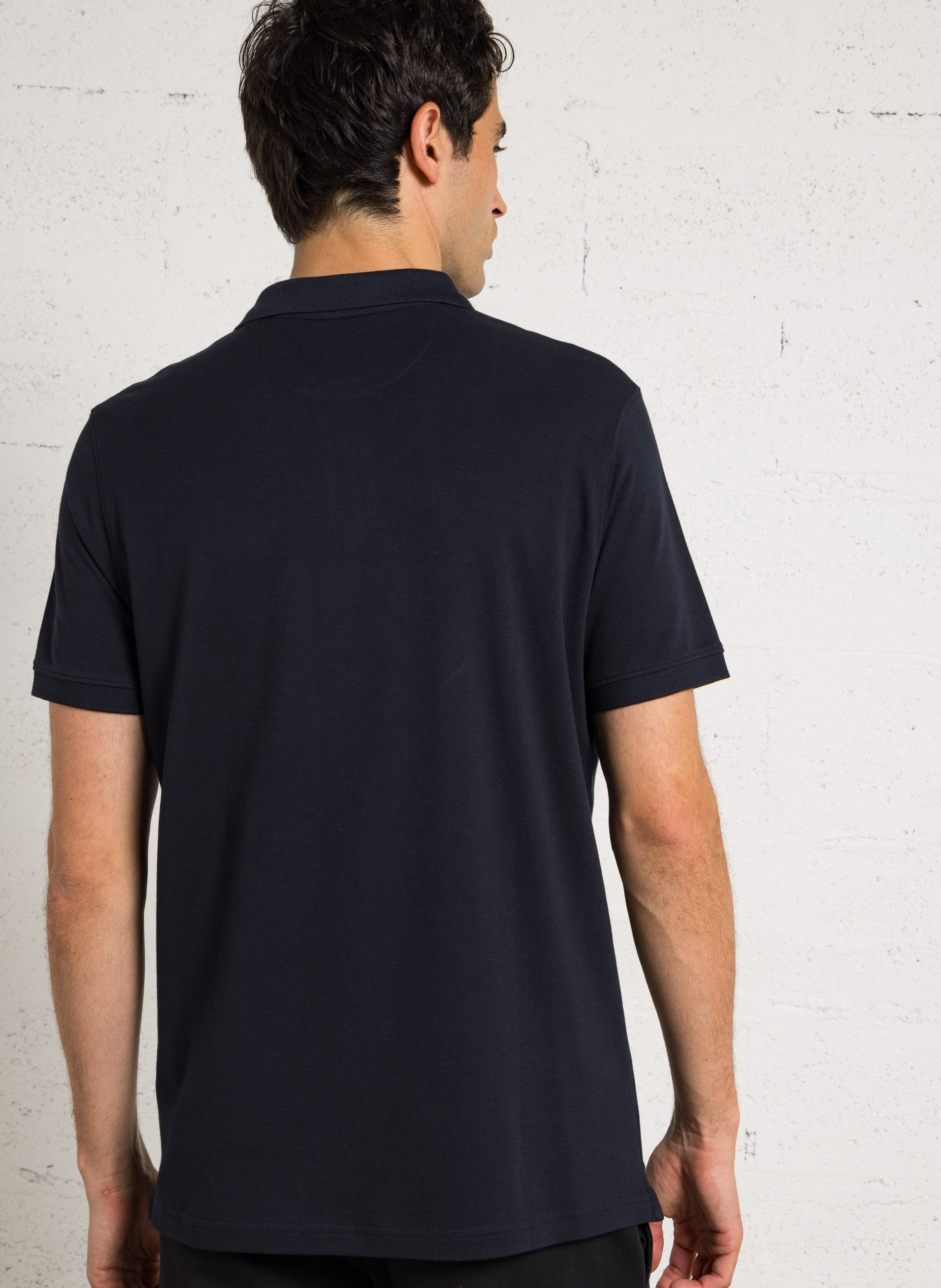 Polo droit en coton EDEN PARK Bleu