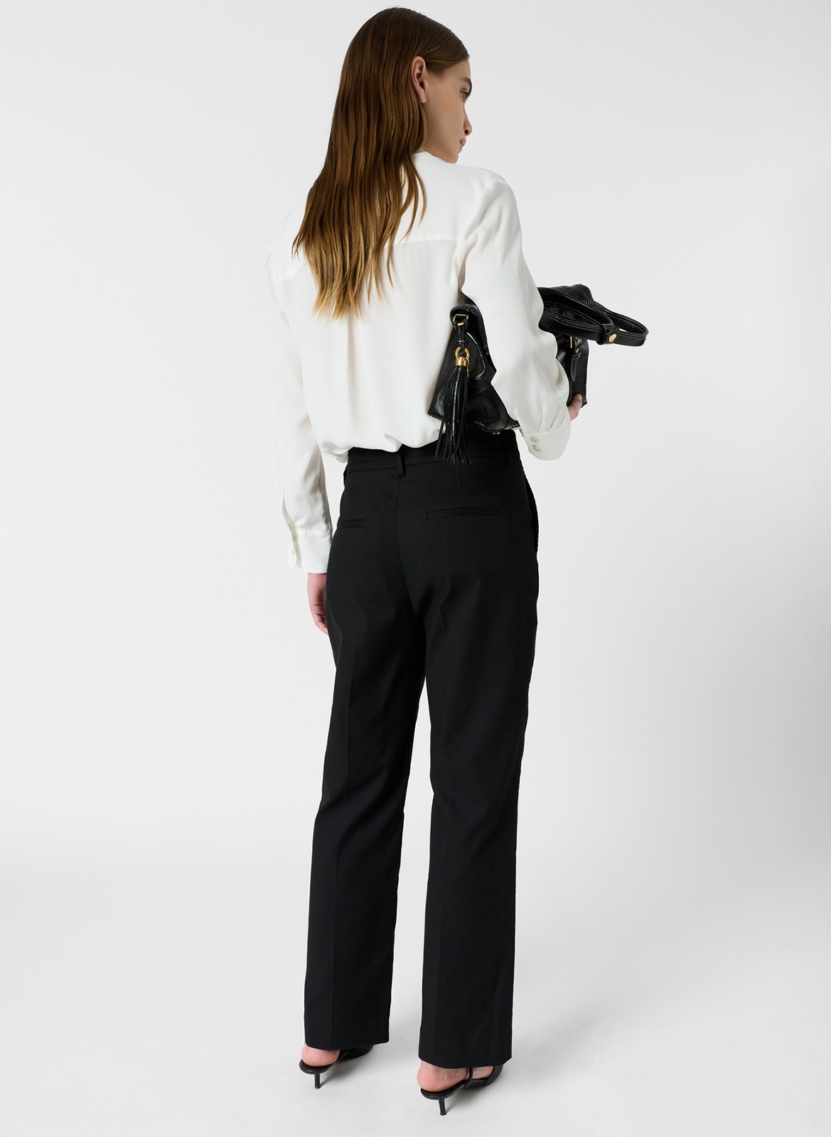 Pantalon droit en coton  GERARD DAREL Noir
