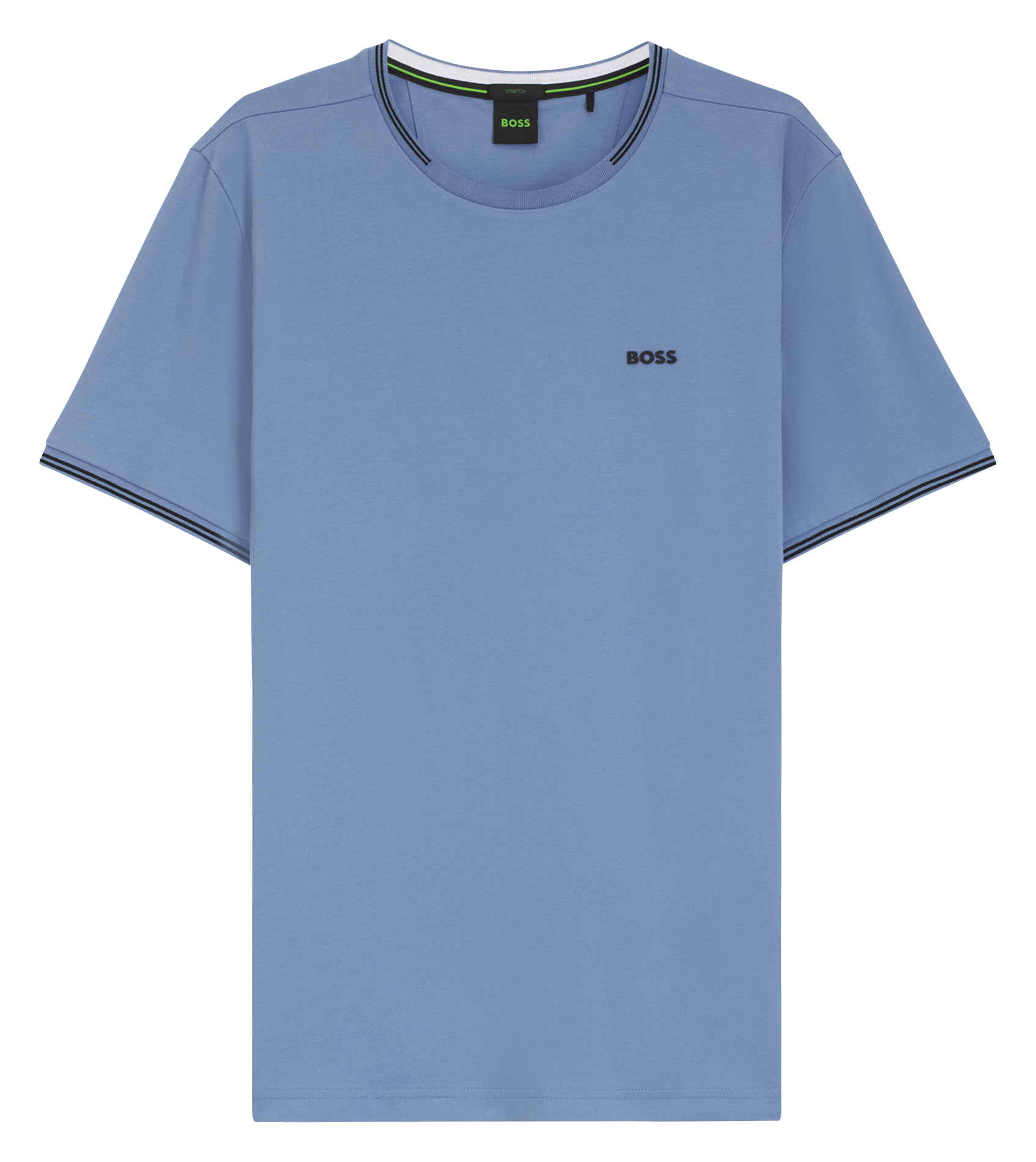 Basic cotton-mix T-shirt BOSS Blue