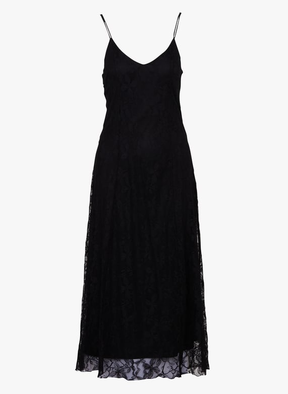 kookai lace dress KOOKAI Womens M Crocheted Lace Black Dress Body Con