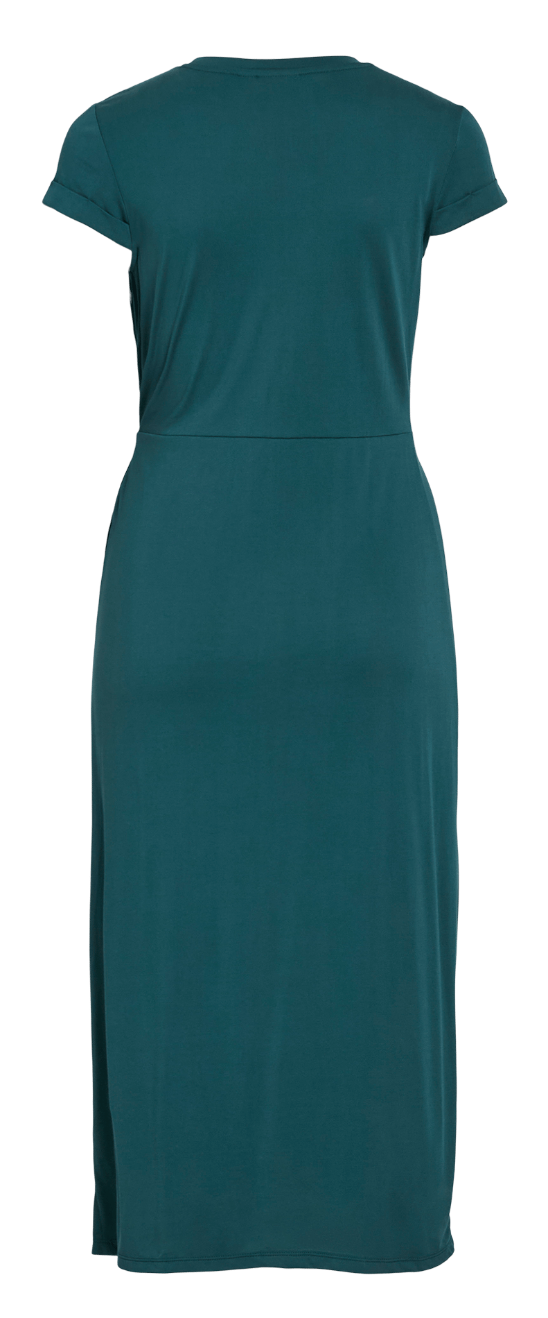 Midi jurk met getailleerde draperie VILA Blauw