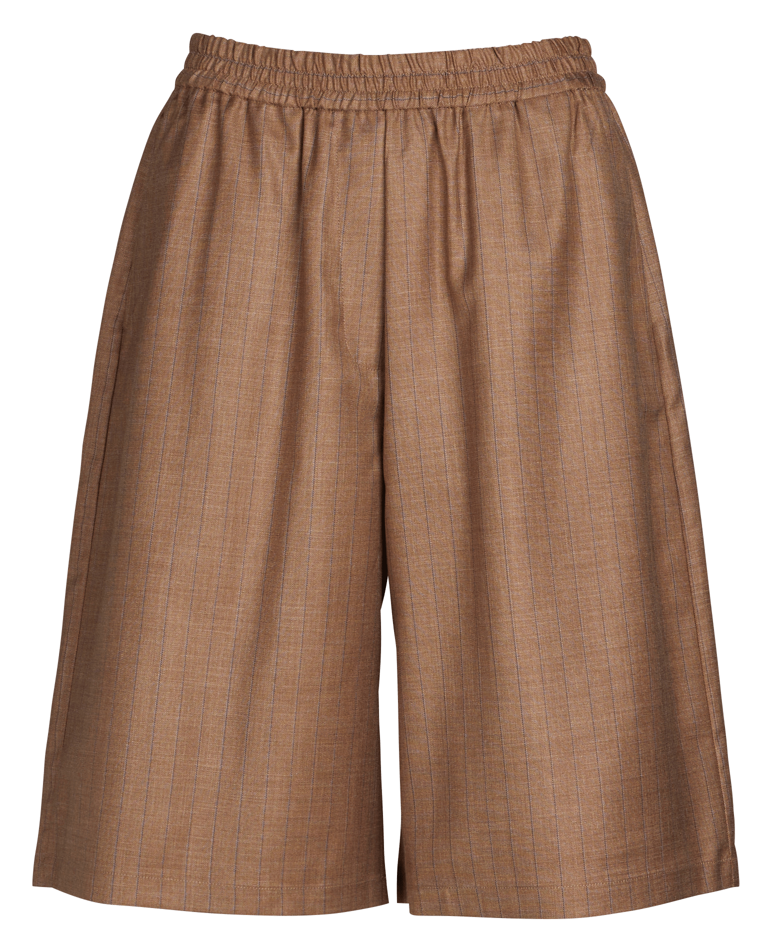 Short large taille haute rayé STELLA NOVA Marron