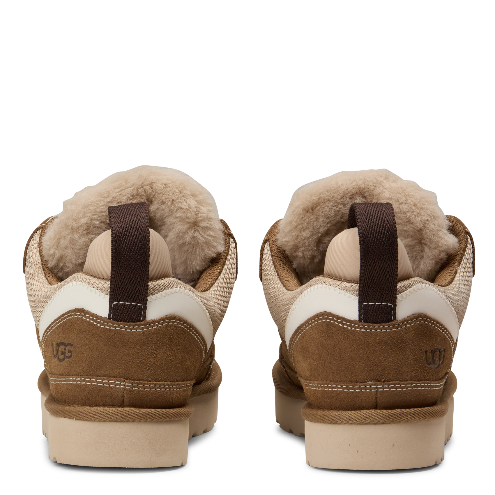 Lage, leren sneakers | Goudkleurig UGG Dames