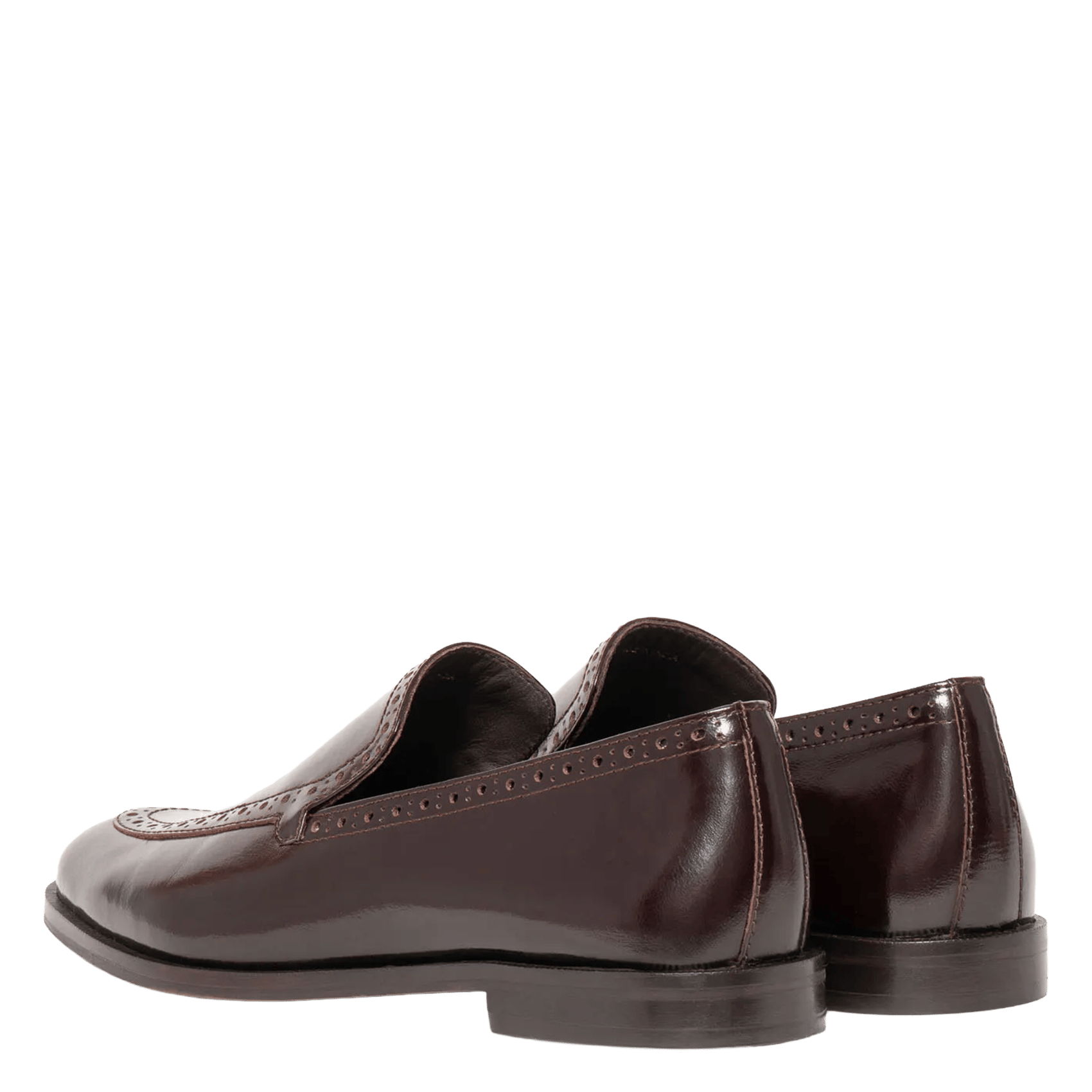 Leather loafers BOCAGE Brown