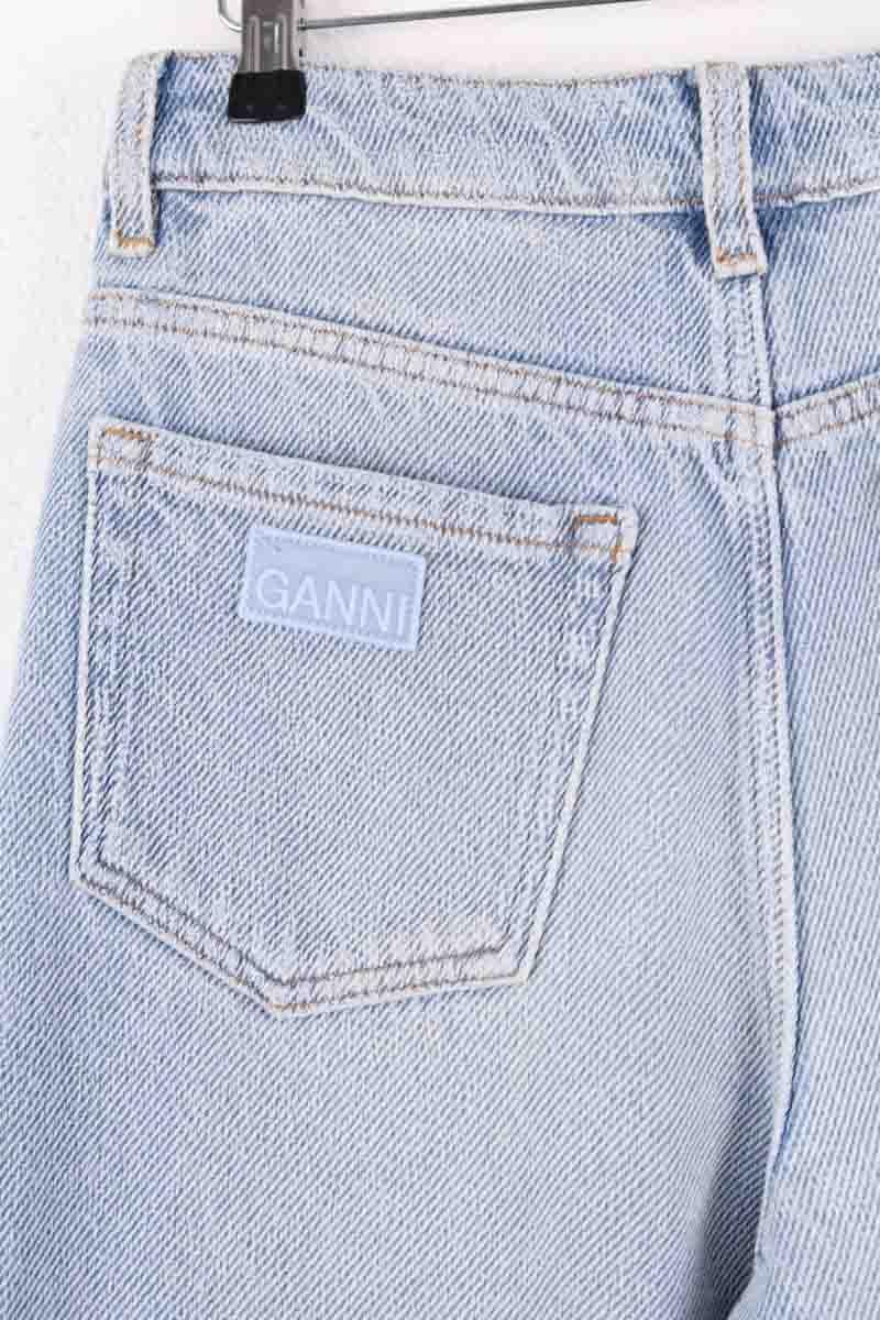 Wide-leg jeans GANNI - Seconde Main Blue