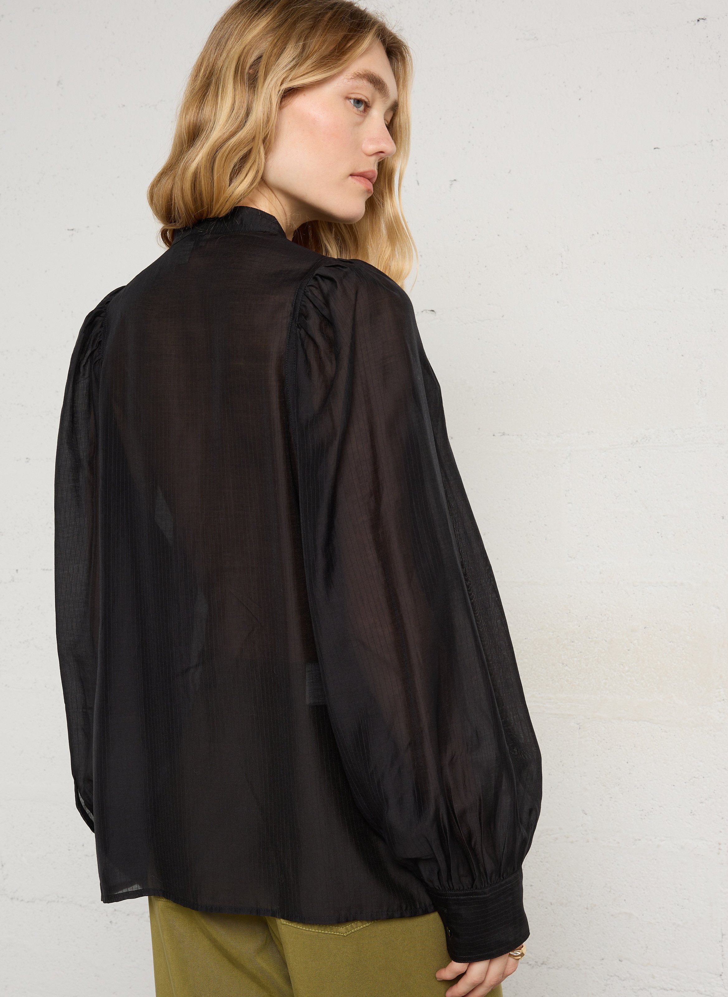 Chemise à rayures boutonnée  SEE U SOON Noir