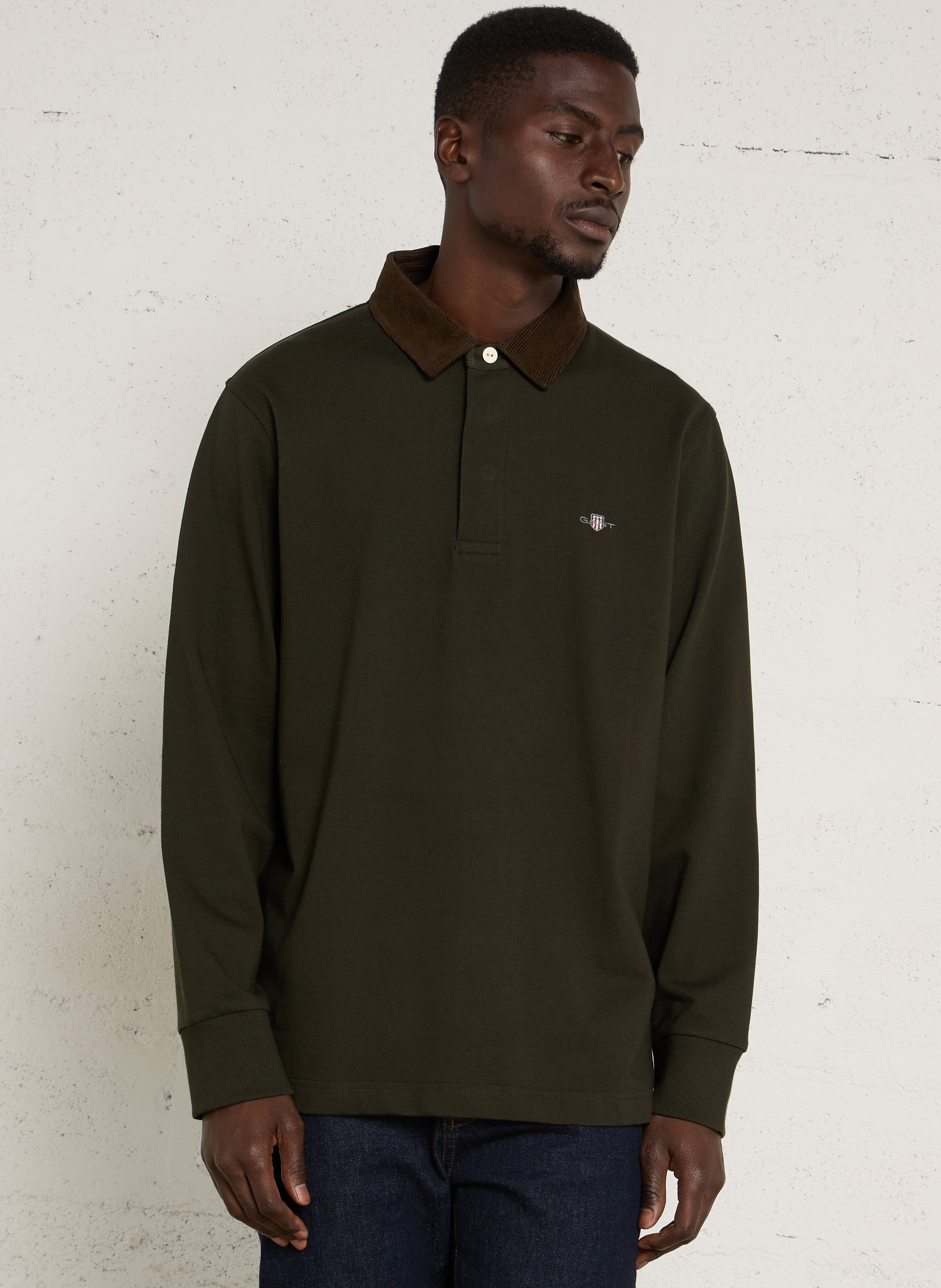 Polo manches longues en coton GANT