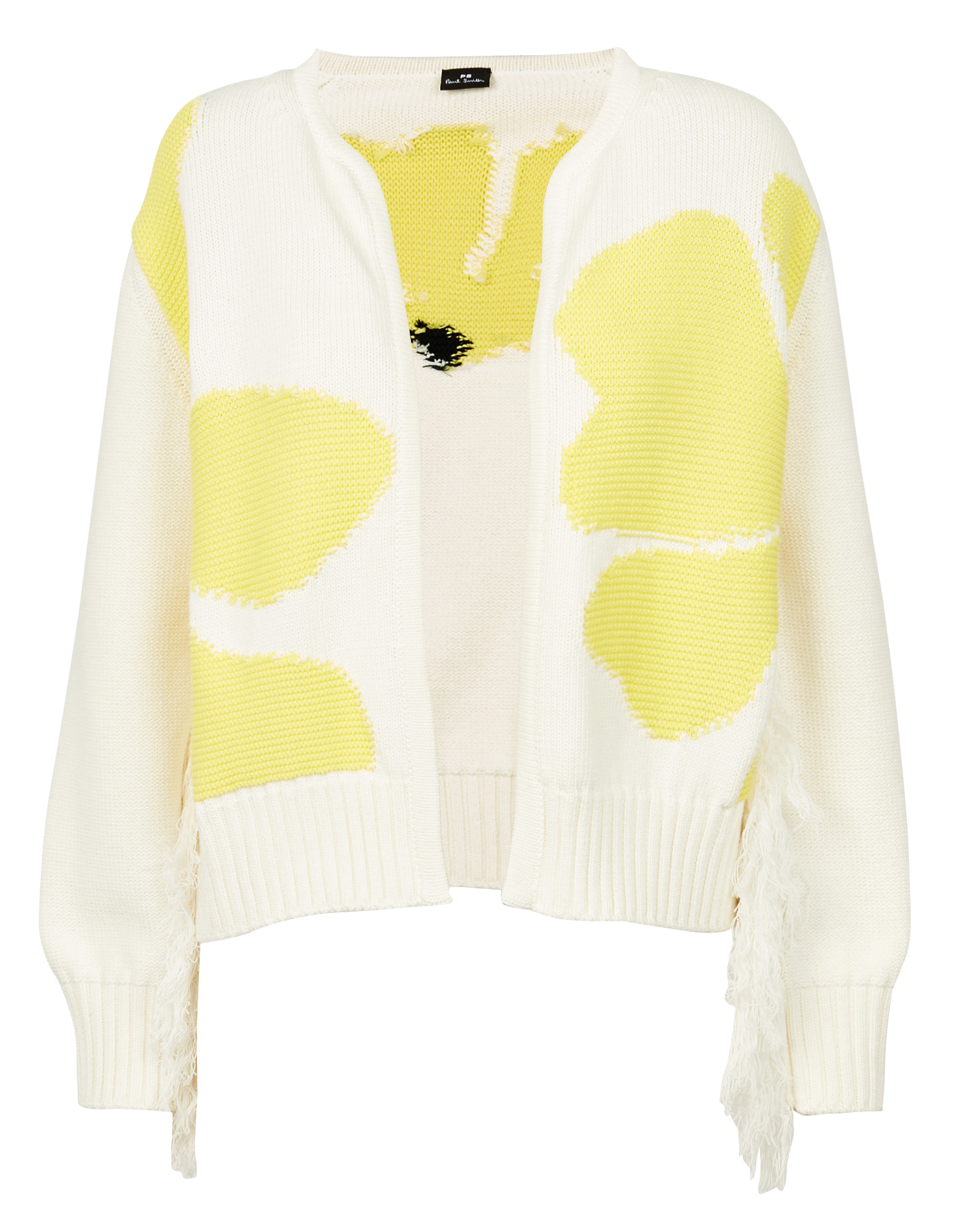 Cropped fringed cardigan PAUL SMITH White