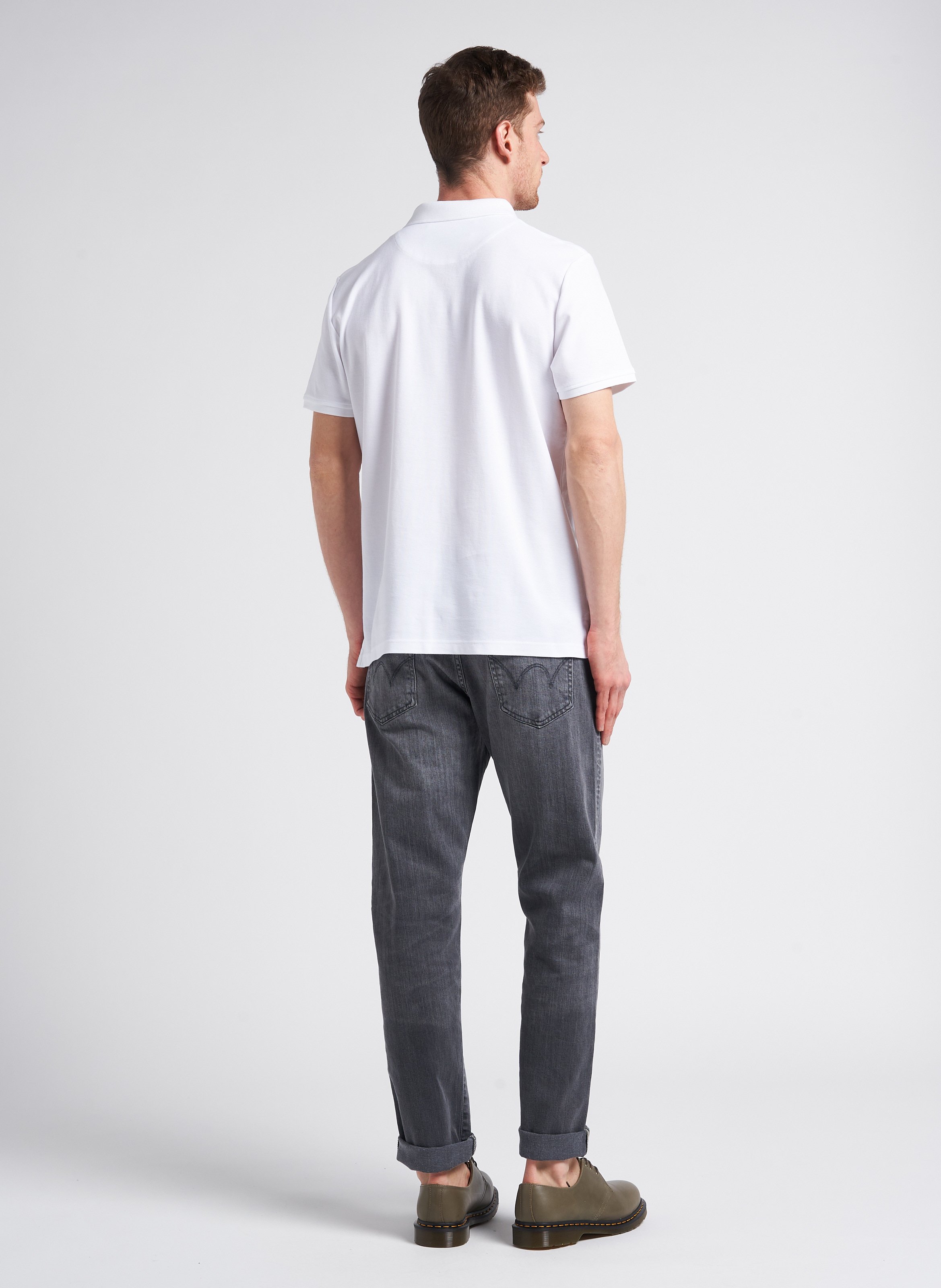 Jean droit uni en coton mélangé  EDWIN Noir