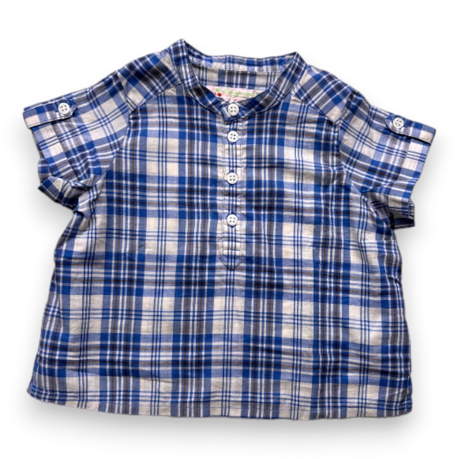 Blue baby shirt - 6 months BONPOINT - Seconde Main Blue