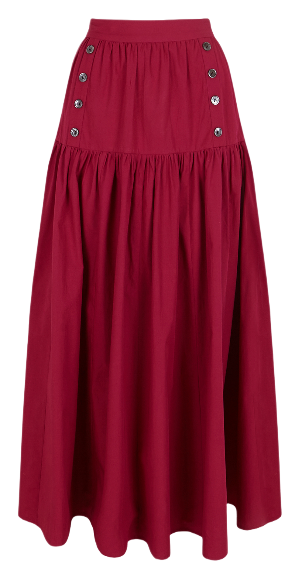 Anaïs cotton midi skirt ANTIK BATIK Red