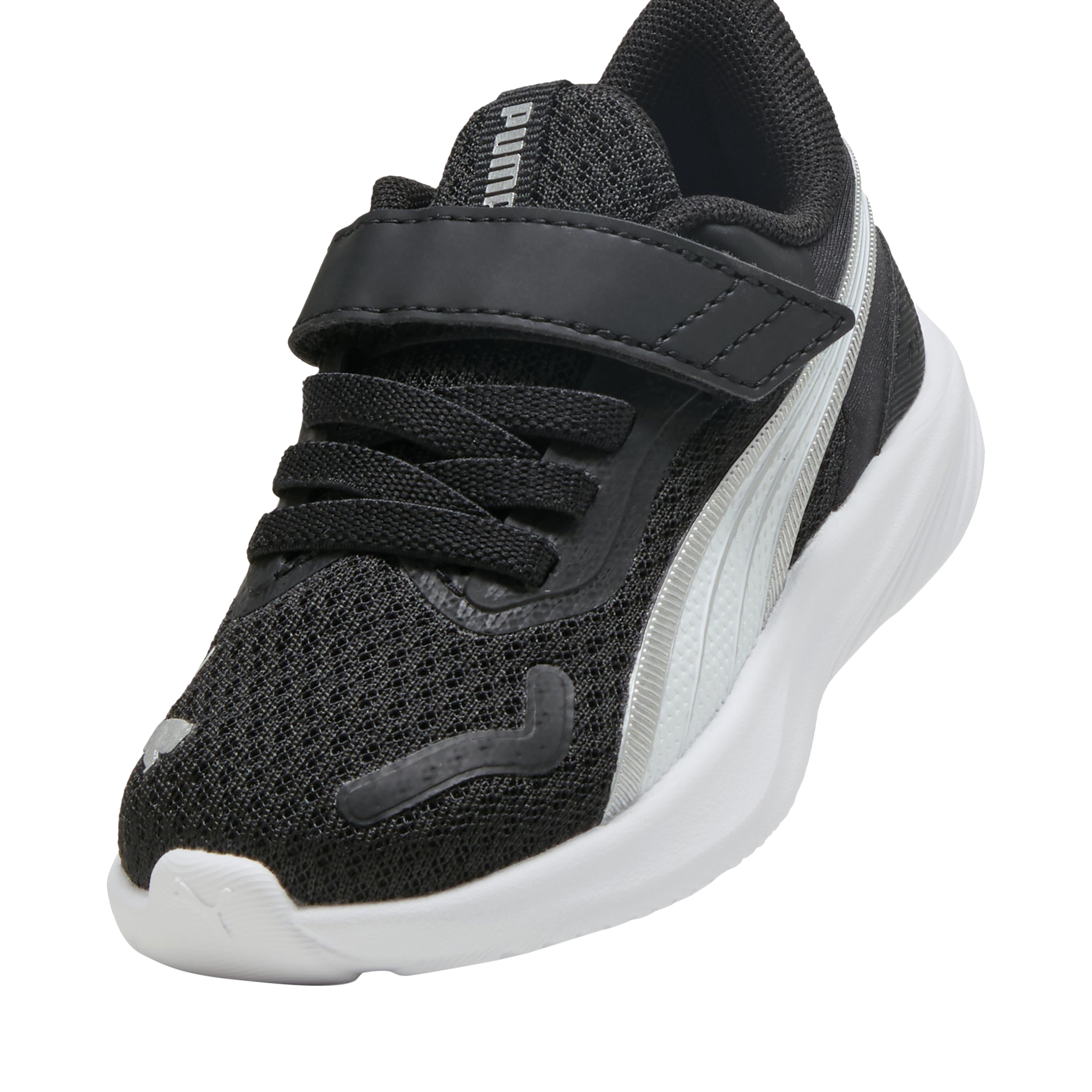Children's sneakers with Velcro straps. PUMA Black