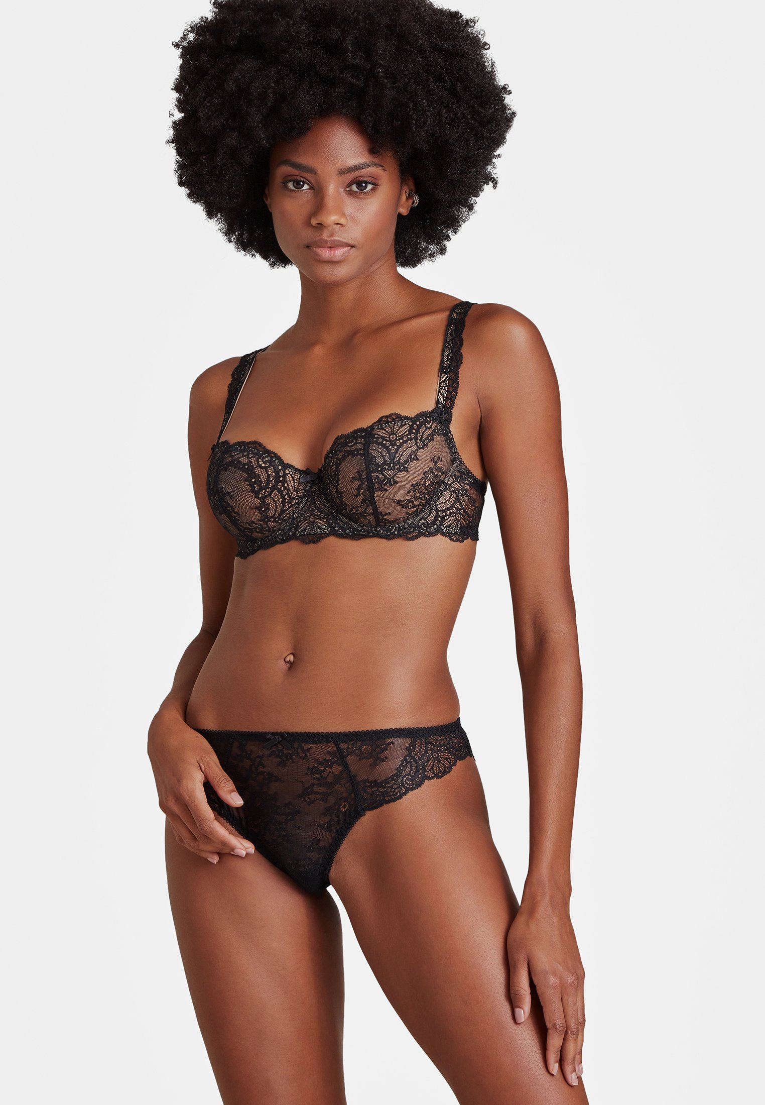Comfort demi-cup bra AUBADE Black