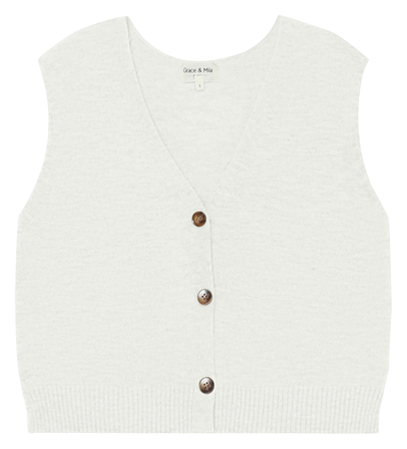 Shawl-collar cardigan GRACE ET MILA Beige