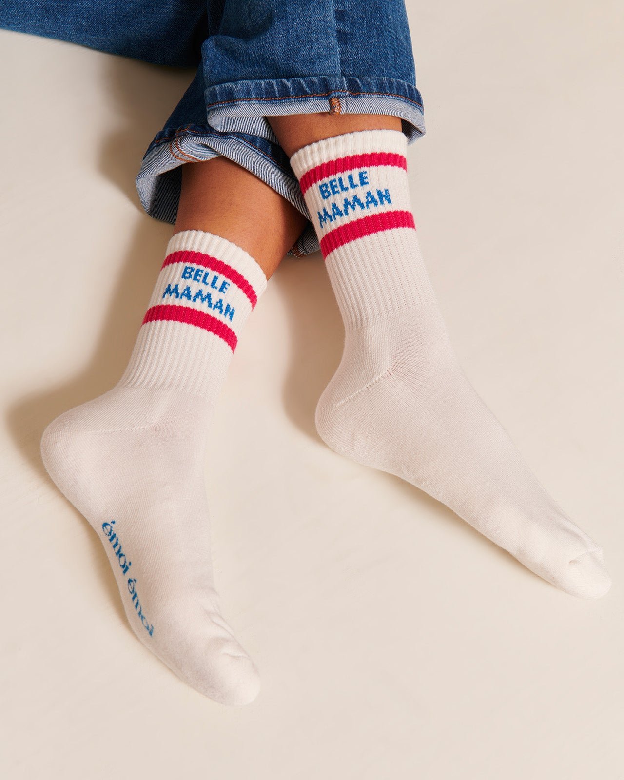 Les chaussettes belle maman EMOI EMOI Blanc