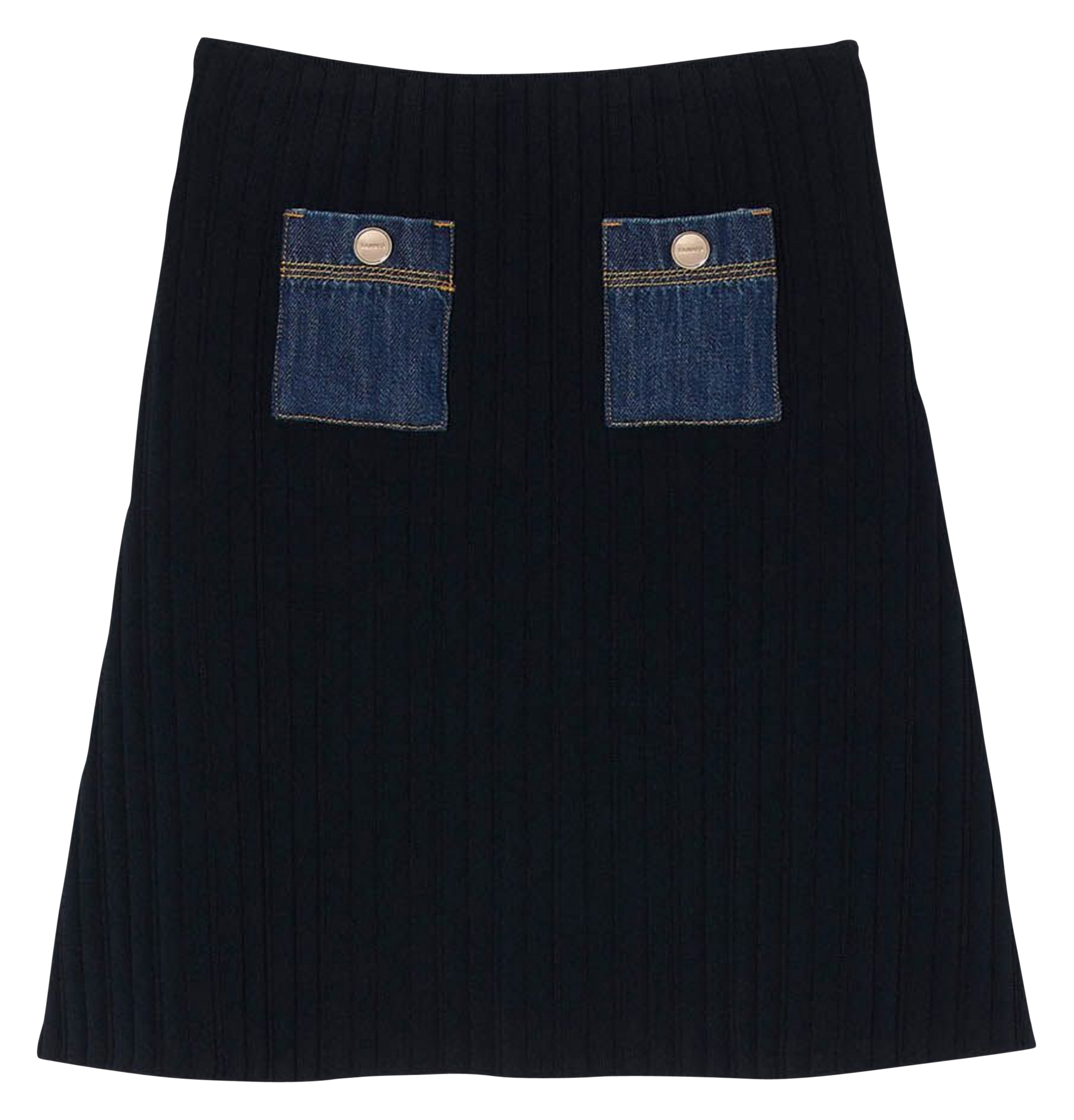 Short A-line skirt SANDRO Blue
