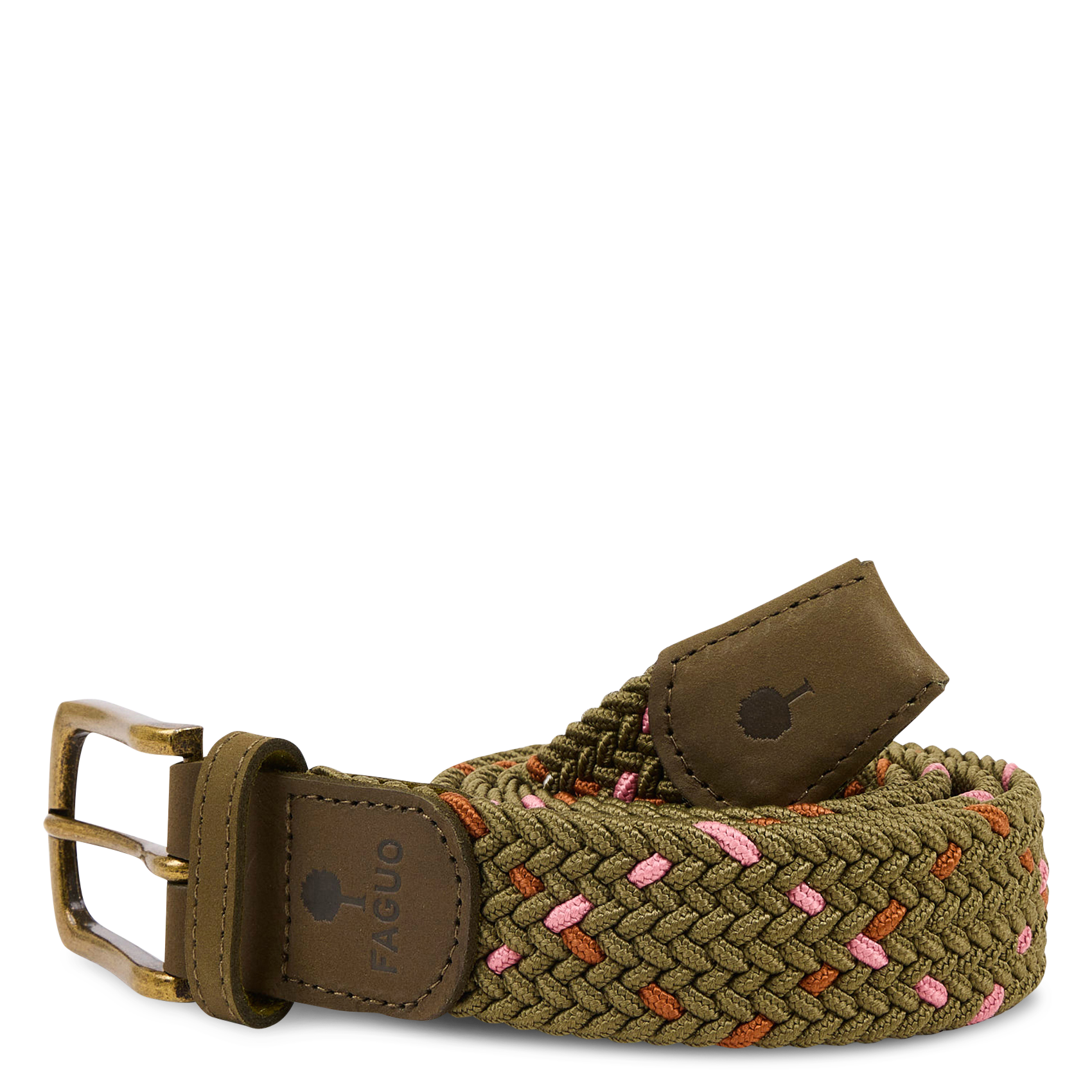 Geflochtener Gürtel aus recycelten Mischfasern FAGUO Rosa