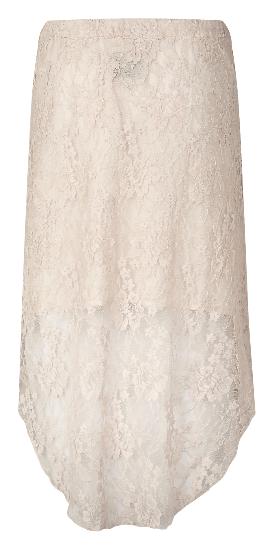 Jupe midi droite en dentelle BAUM UND PFERDGARTEN Beige