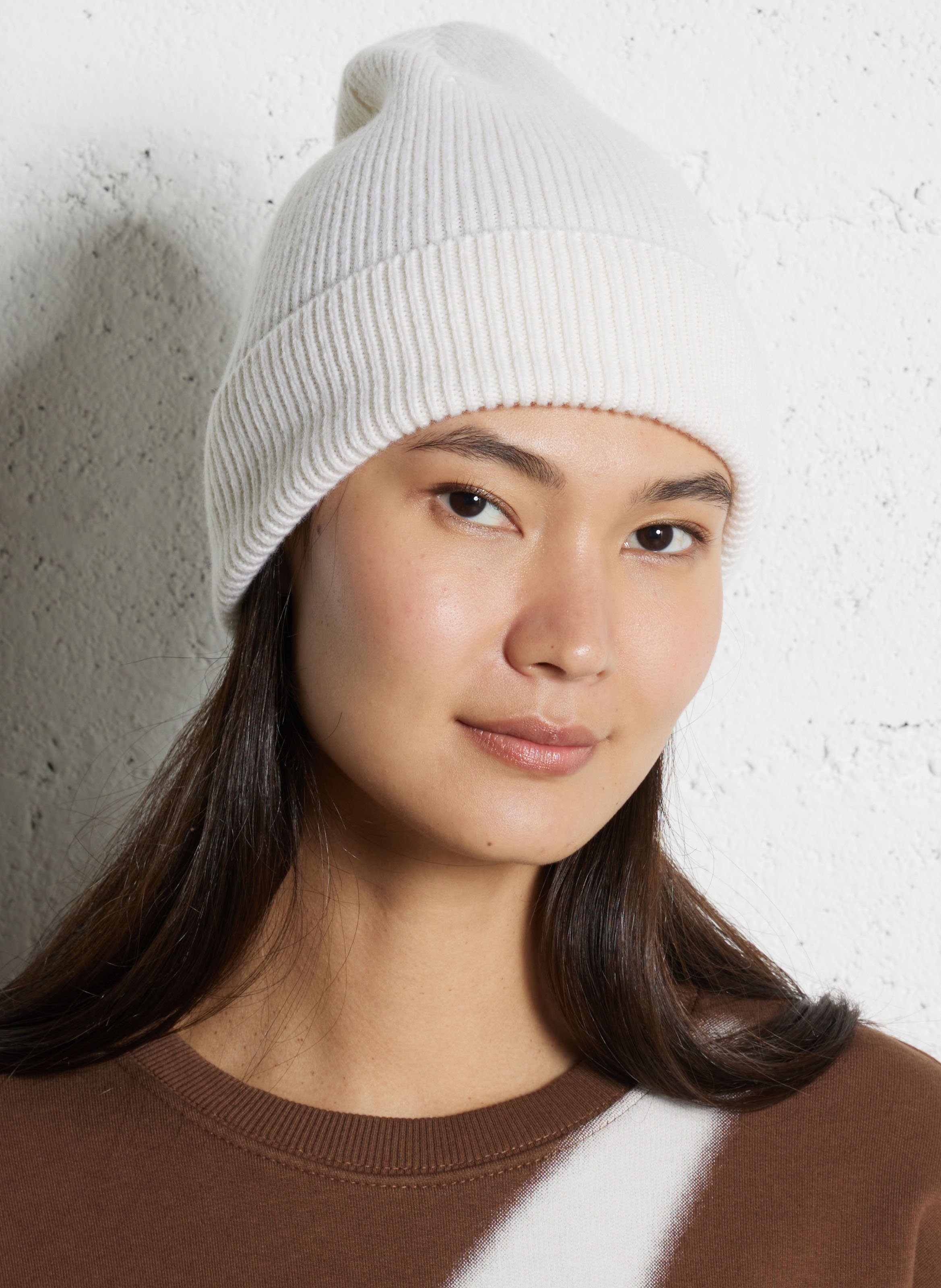Bonnet en laine et cachemire CEZEMBRE Beige