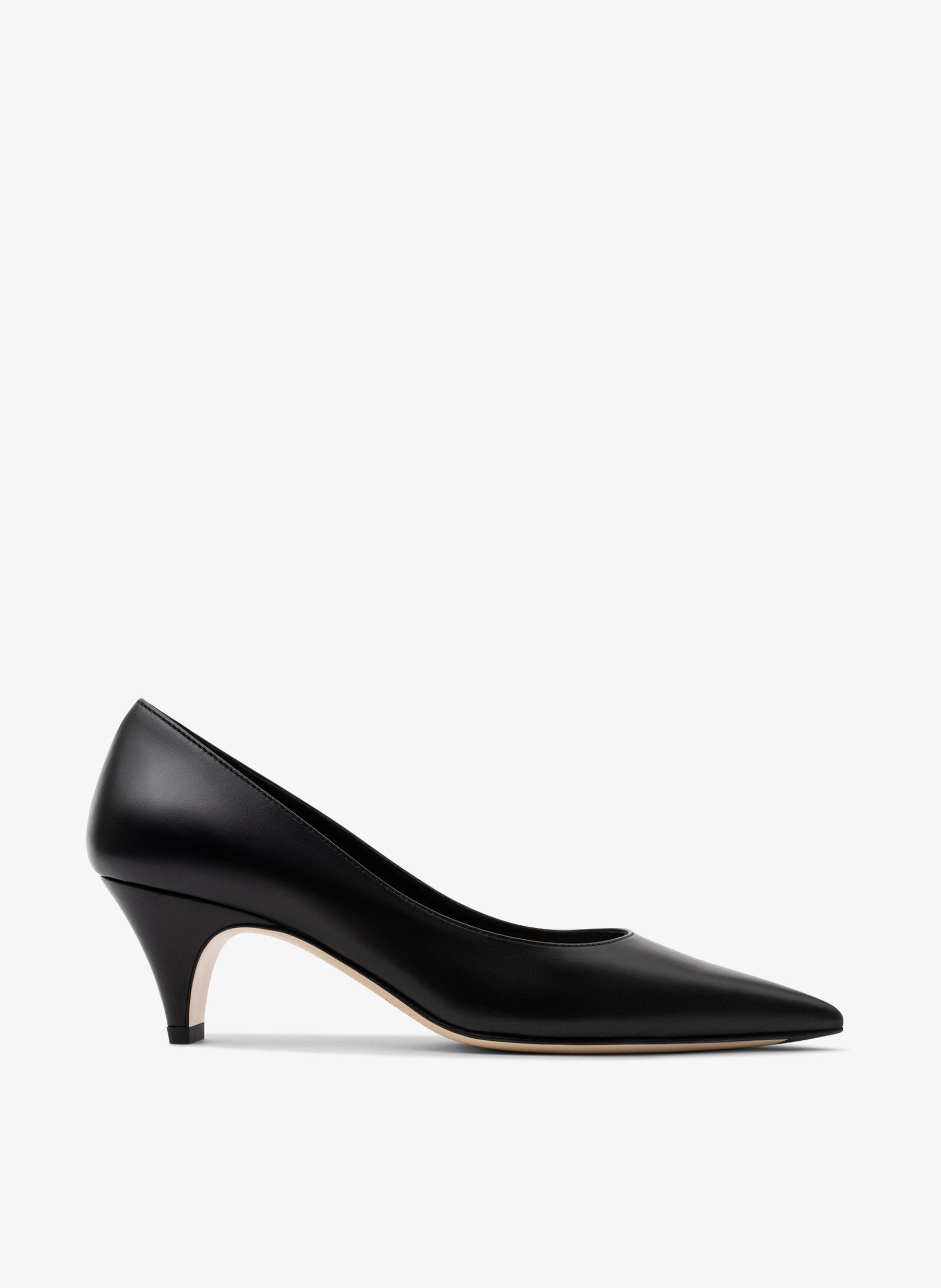 Black smooth leather pumps PARALLELE PARIS Black