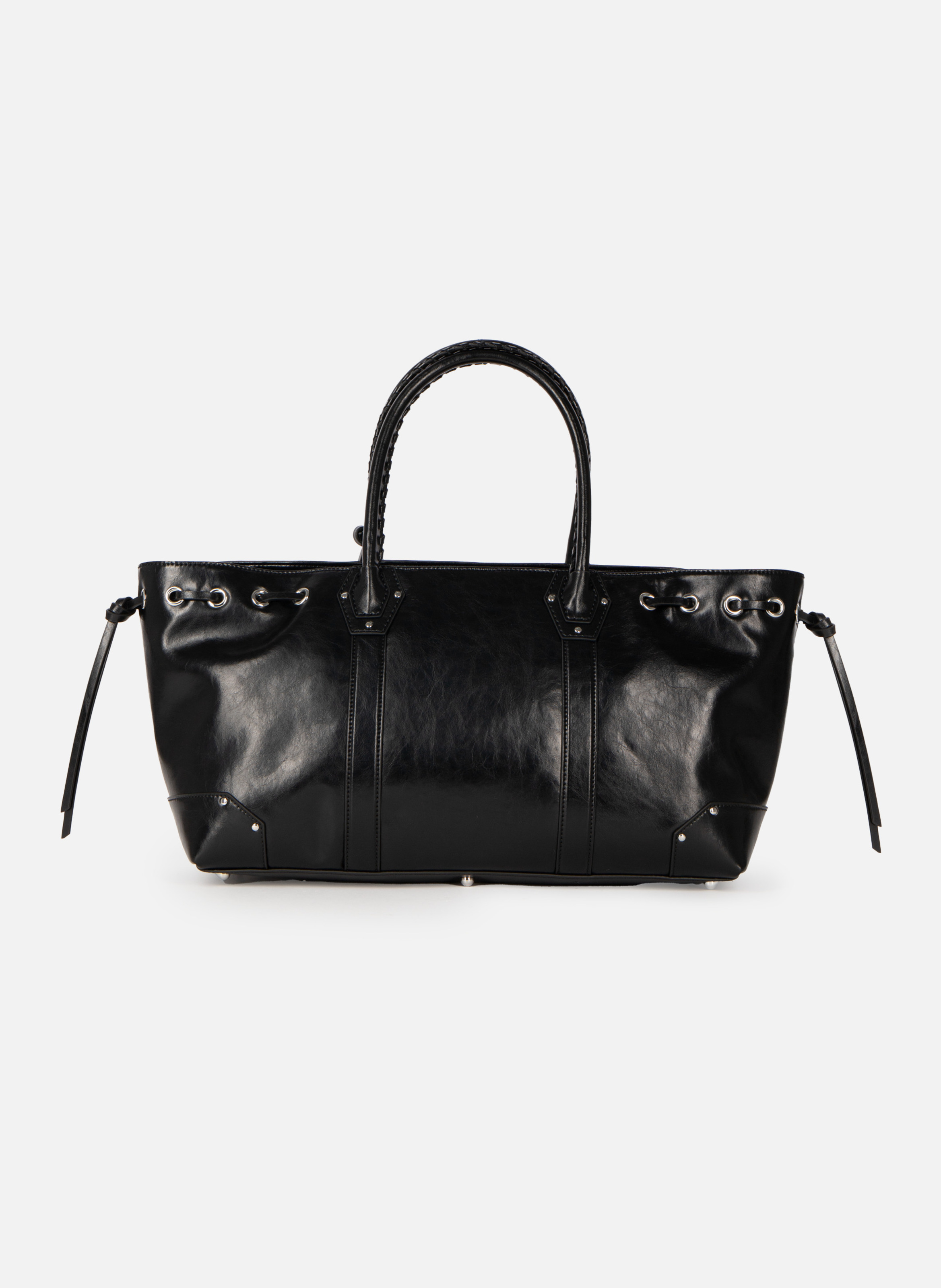 Tote bag in recycled leather THE KOOPLES Black