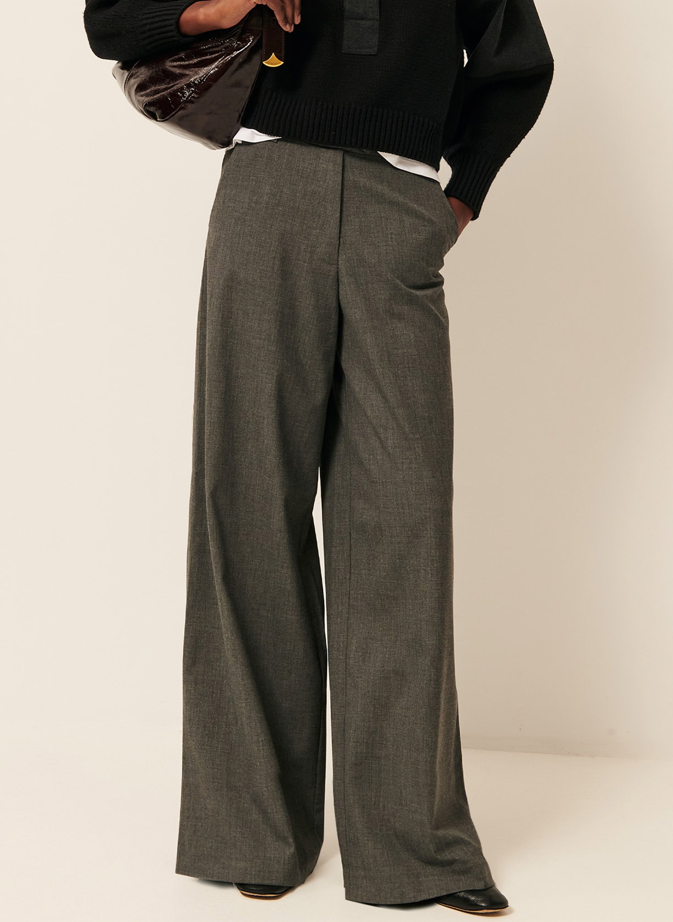 Wide trousers SESSUN Grey