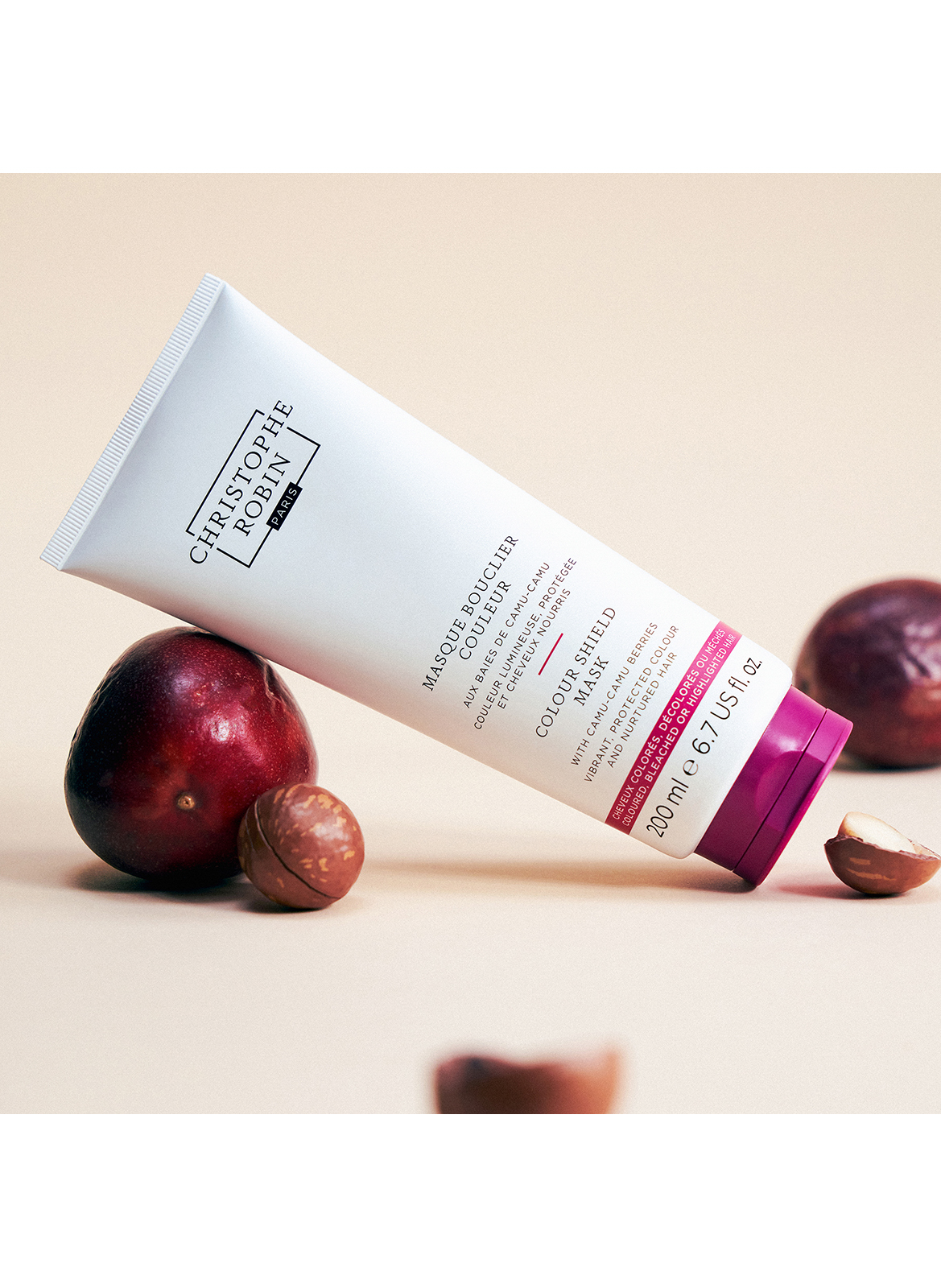 Masque bouclier couleur aux baies de camu-camu CHRISTOPHE ROBIN No color