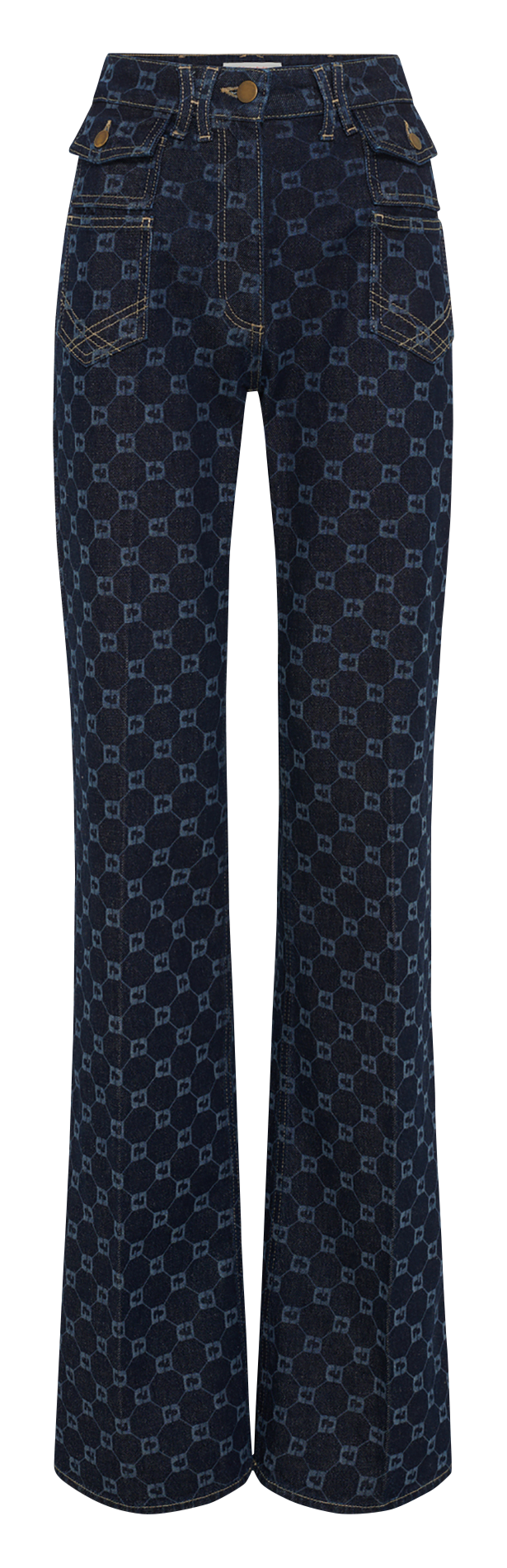 Jean flare en coton mélangé GERARD DAREL Bleu