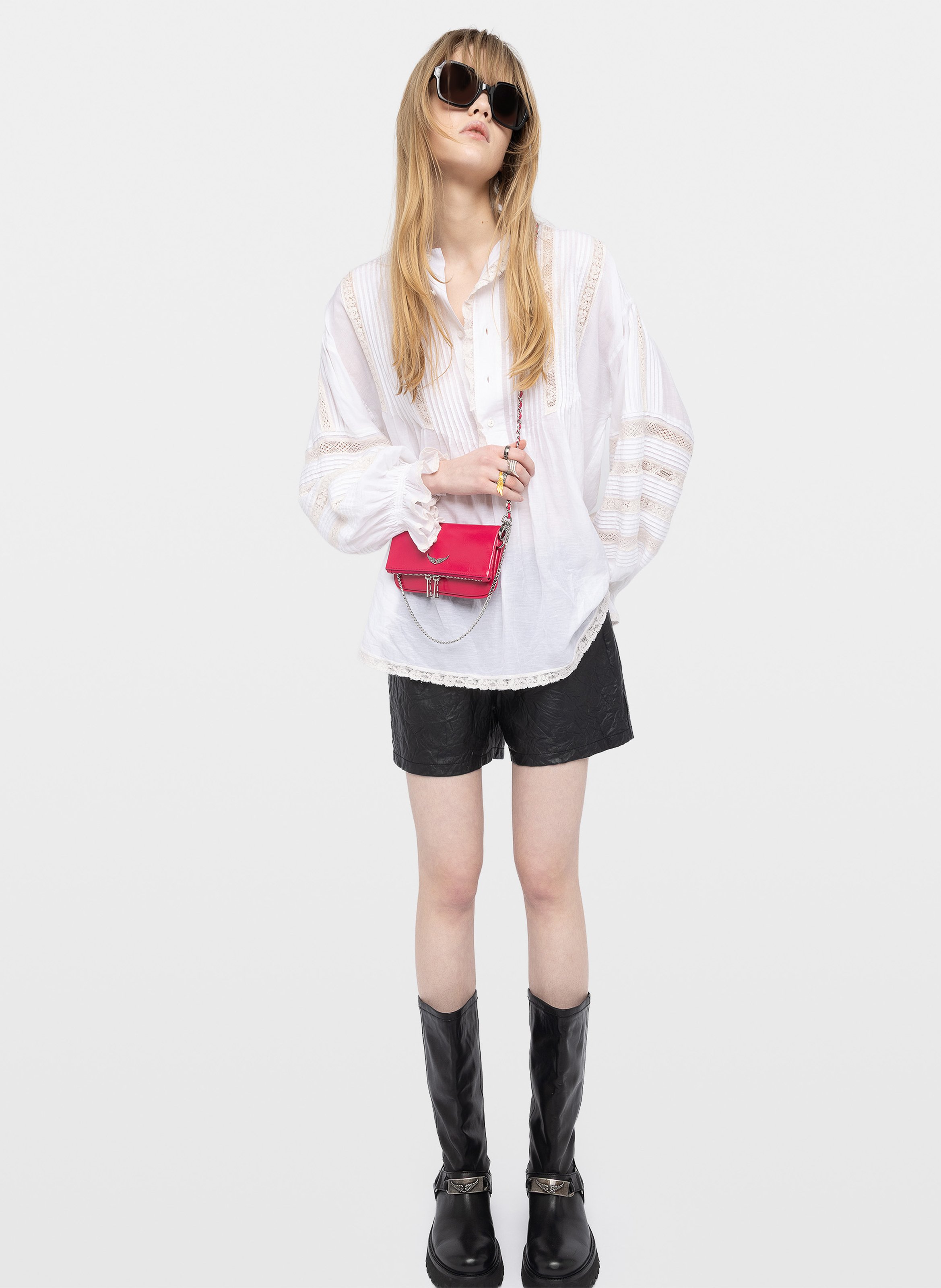 Leather bag ZADIG&VOLTAIRE Pink