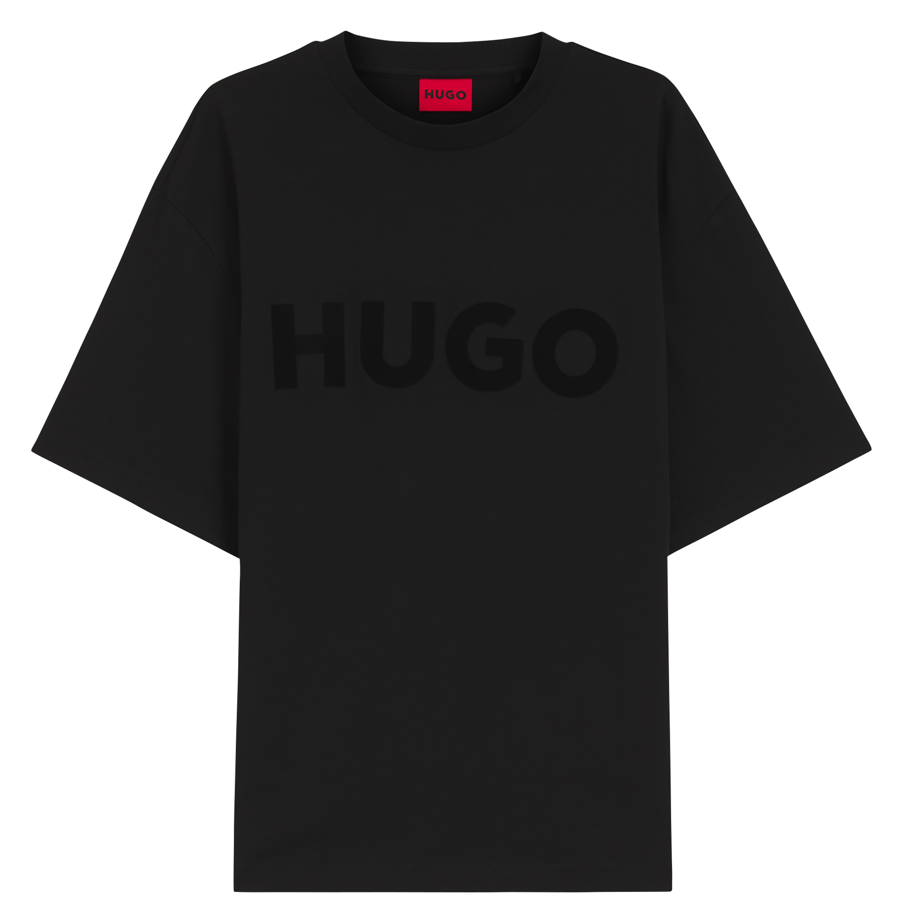Oversized round-neck cotton T-shirt BOSS Black