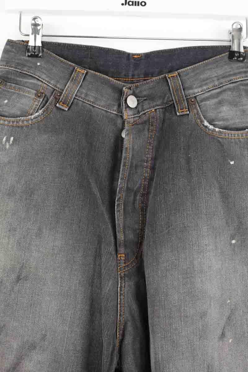 Straight cotton-blend pants GANNI - Seconde Main Grey