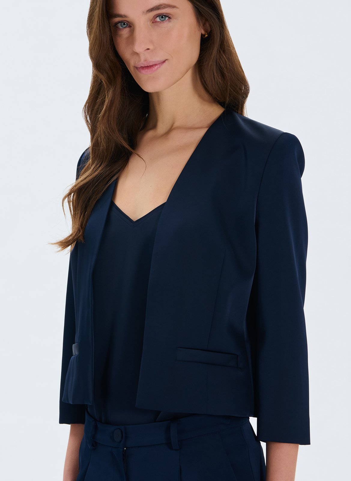 Kort aansluitend jasje ZAPA Blauw