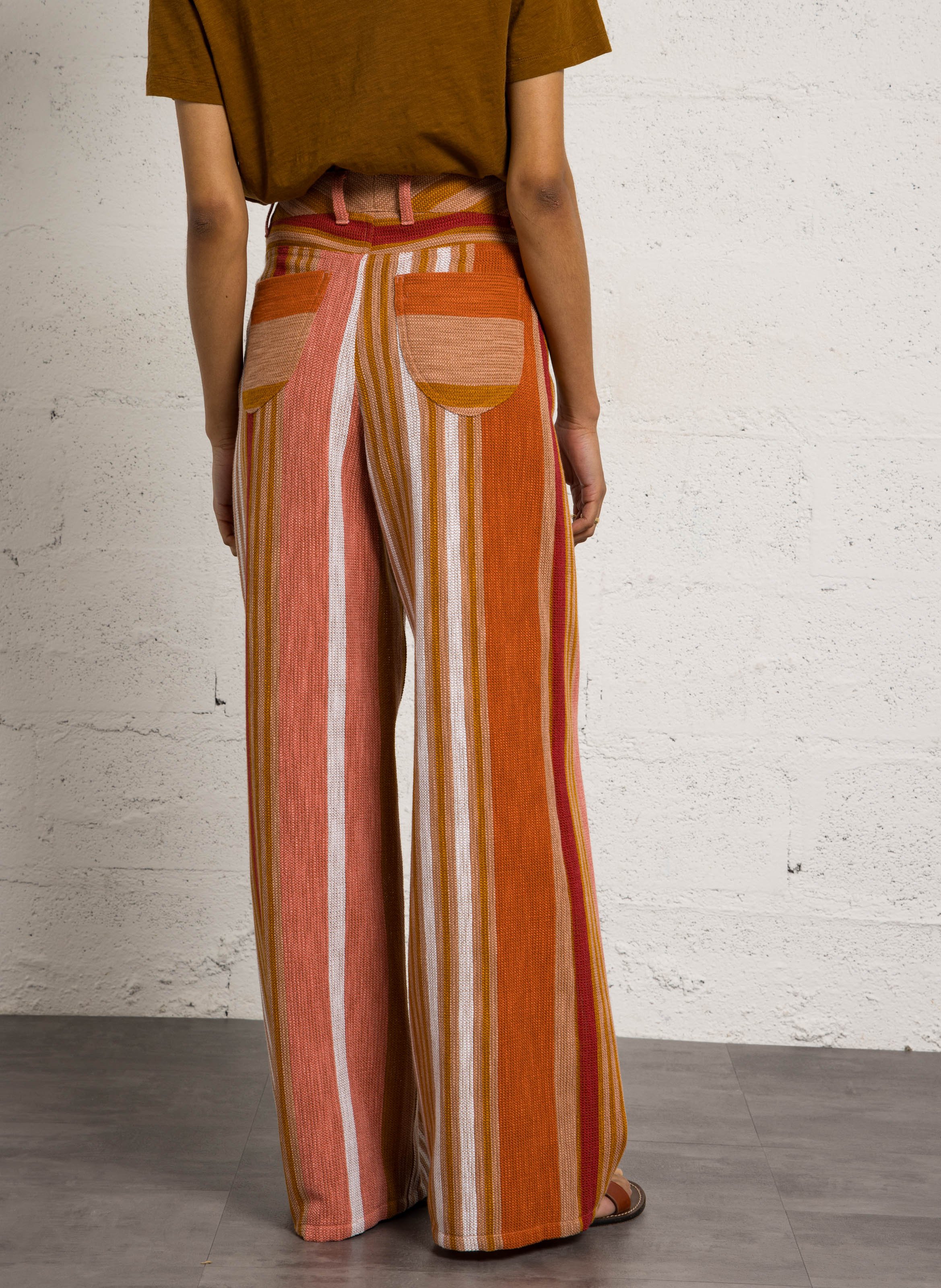 Rechte broek met strepen  BENSIMON Veelkleurig