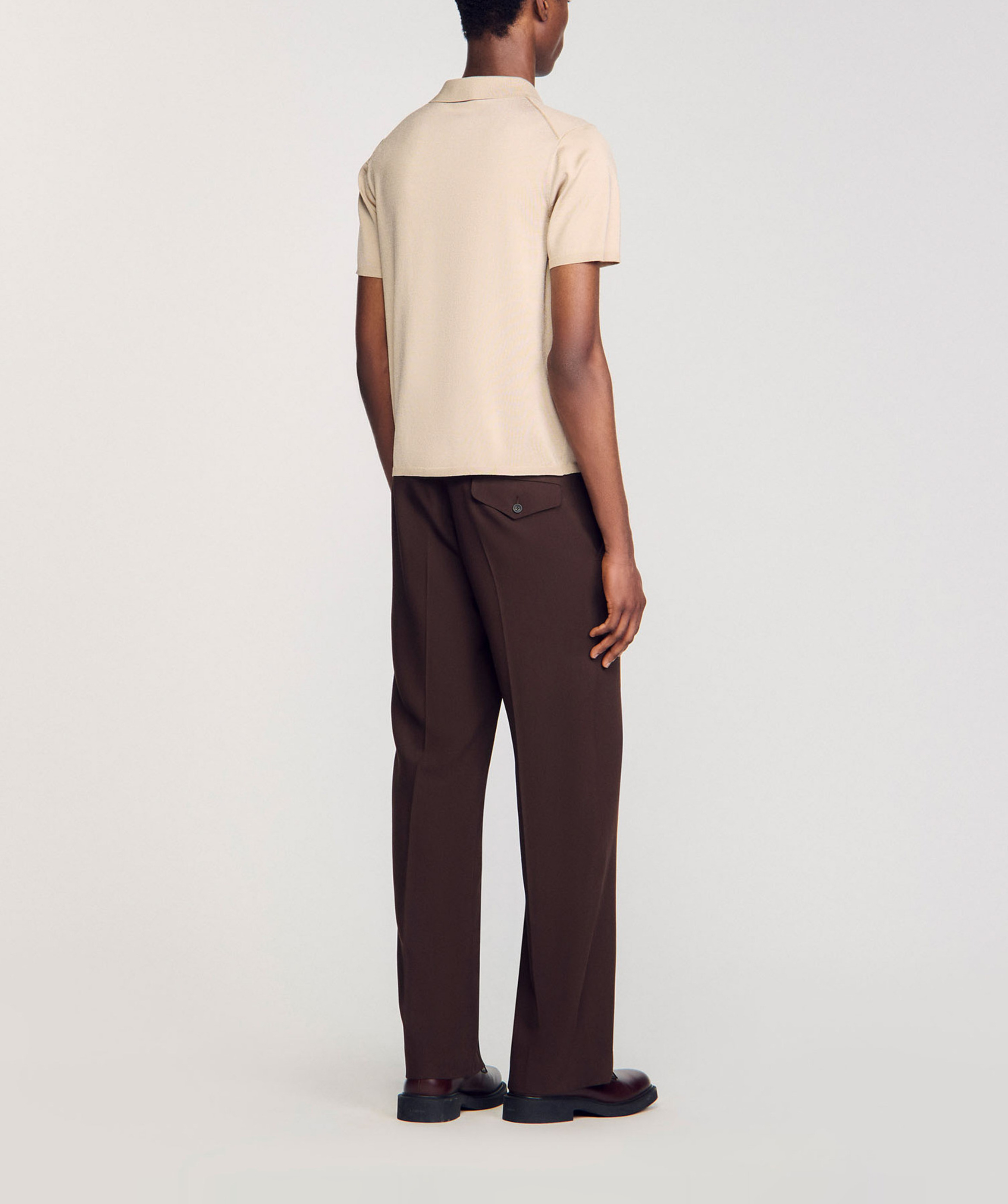 Polo regular fit  SANDRO Blanc