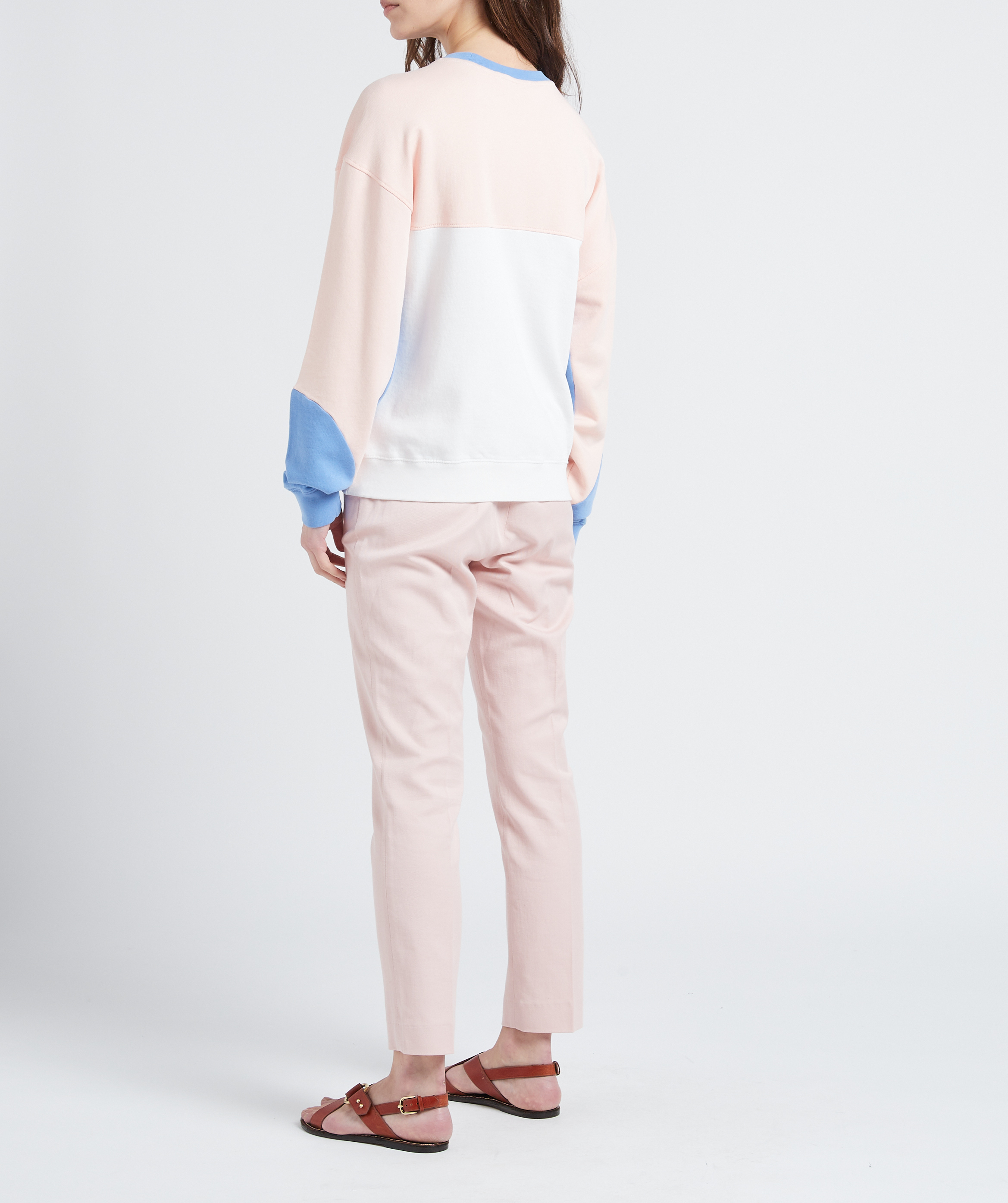 Sweat col rond en coton bio  MAISON LABICHE Blanc