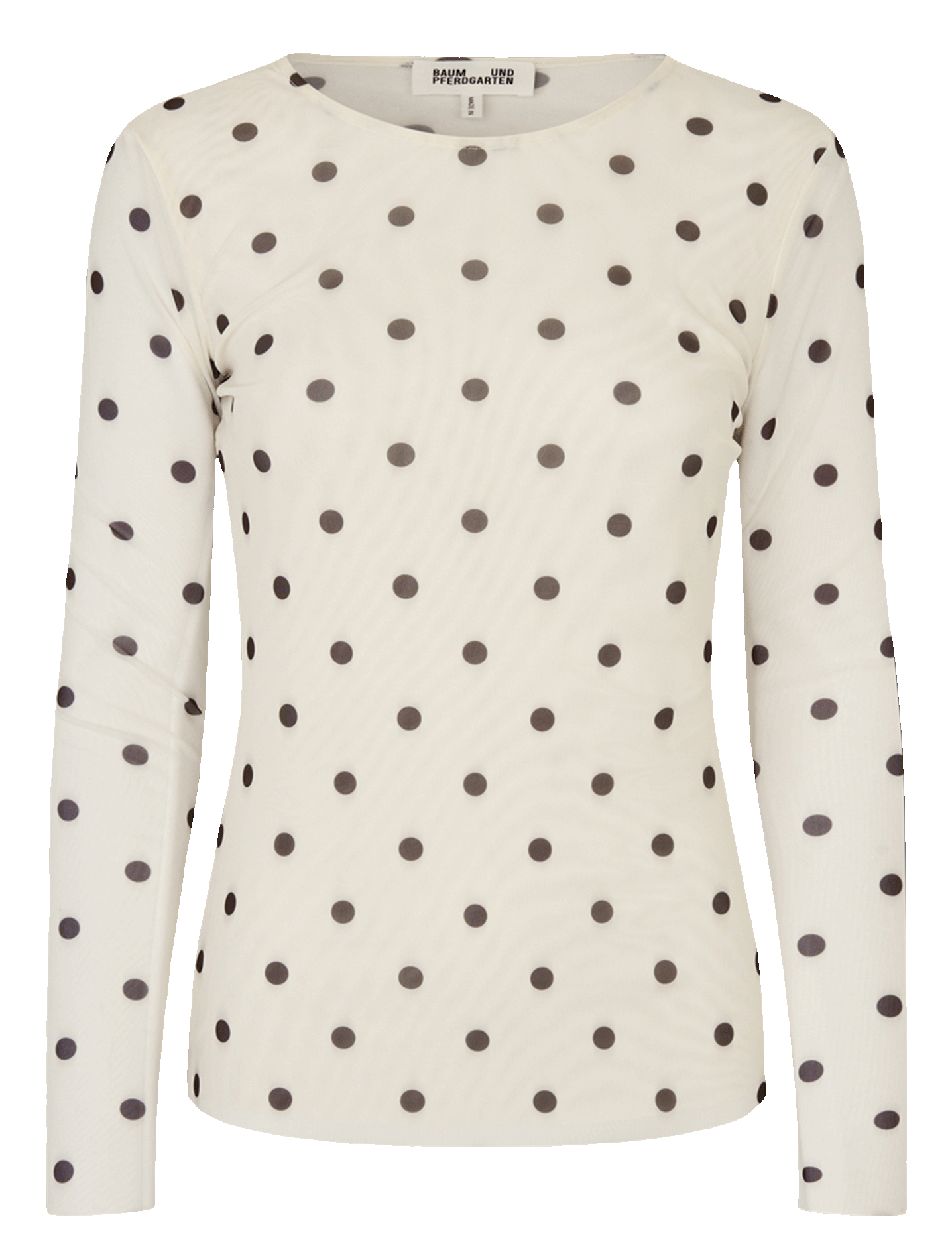Rechte top met ronde hals en print BAUM UND PFERDGARTEN Wit