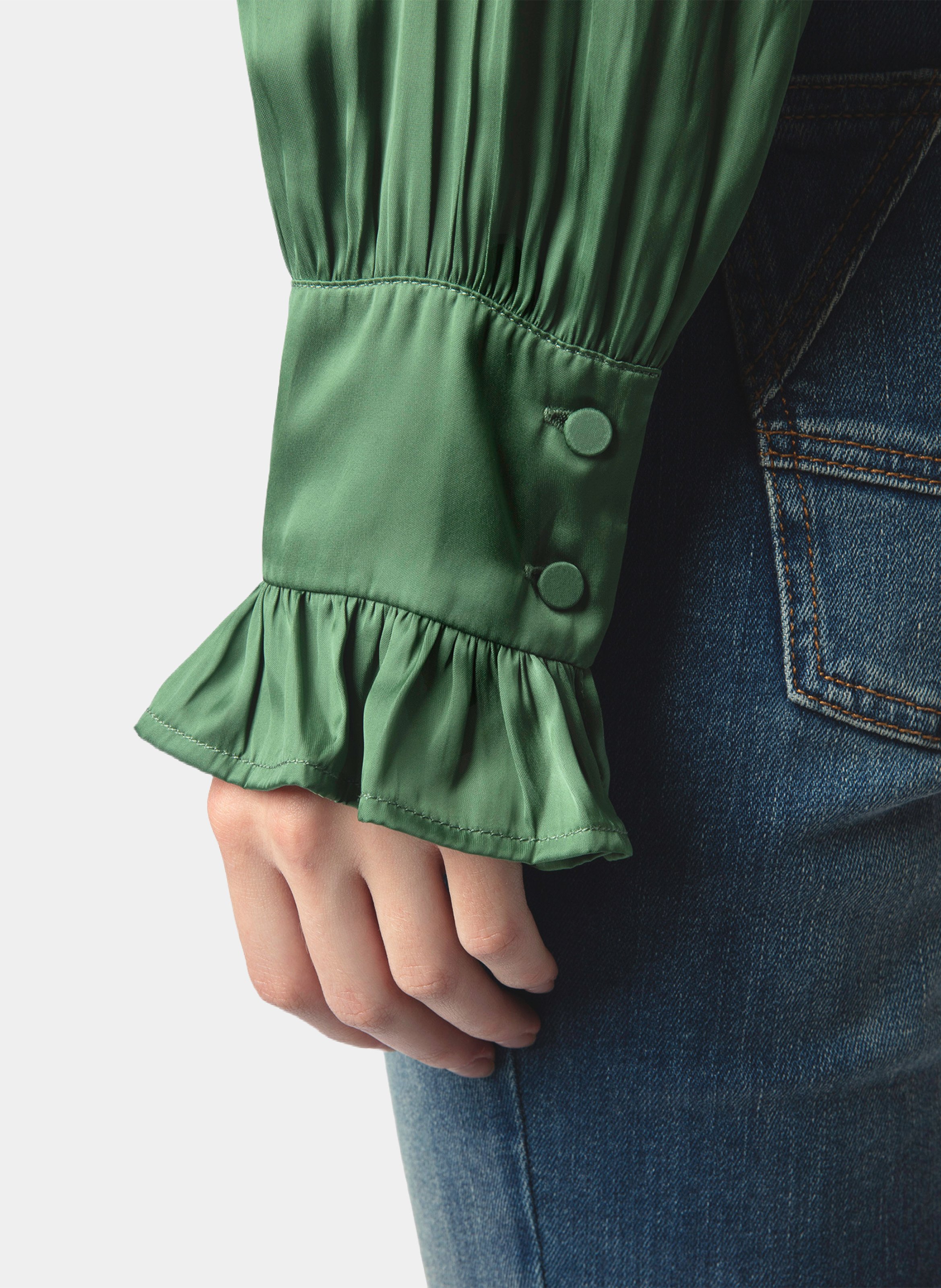 Chemise droite satinée ZADIG&VOLTAIRE Vert