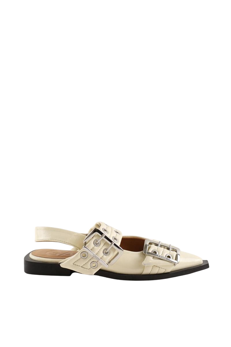 Ballet pumps GANNI - Seconde Main White