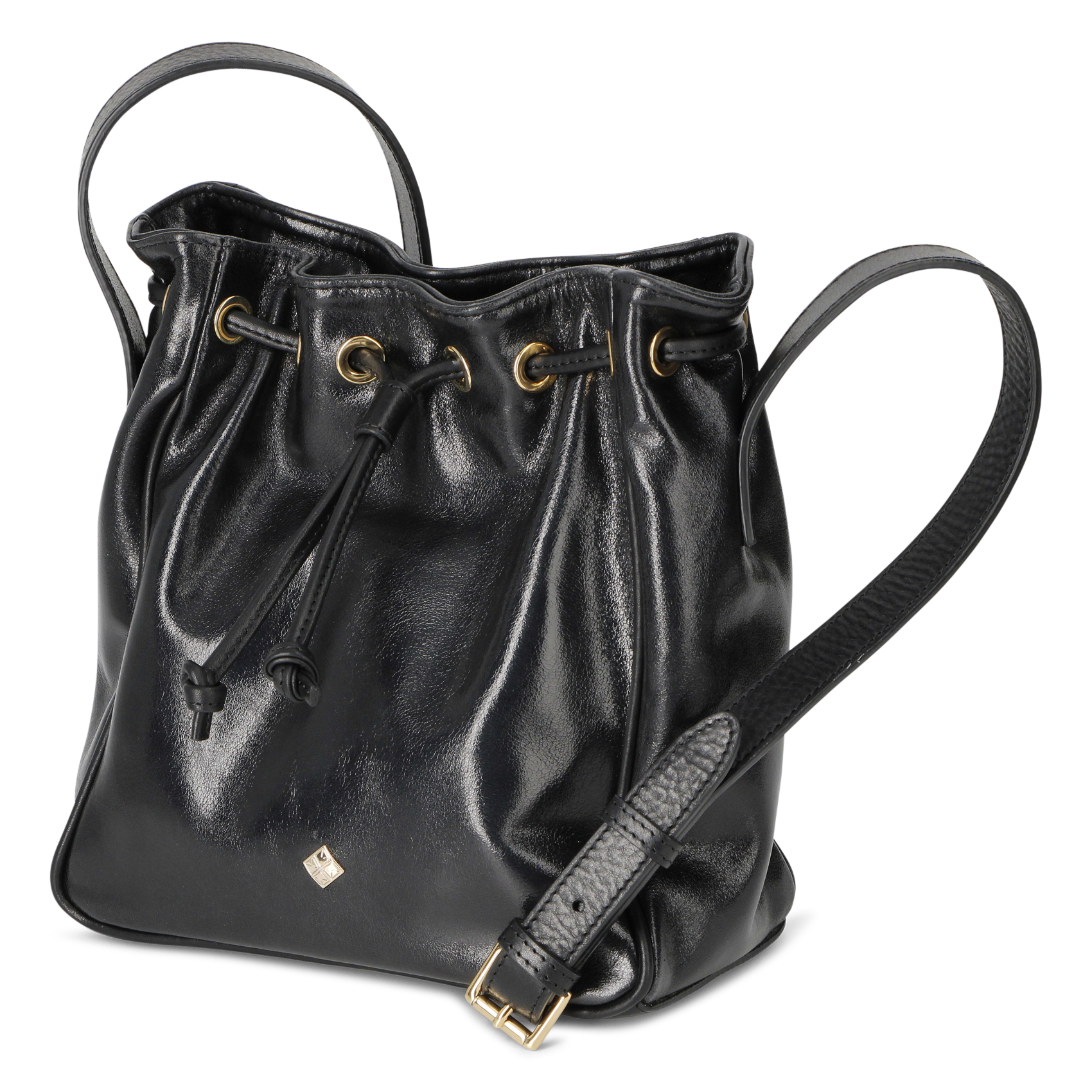 Schultertasche aus Leder HERBERT FRERE SOEUR Schwarz