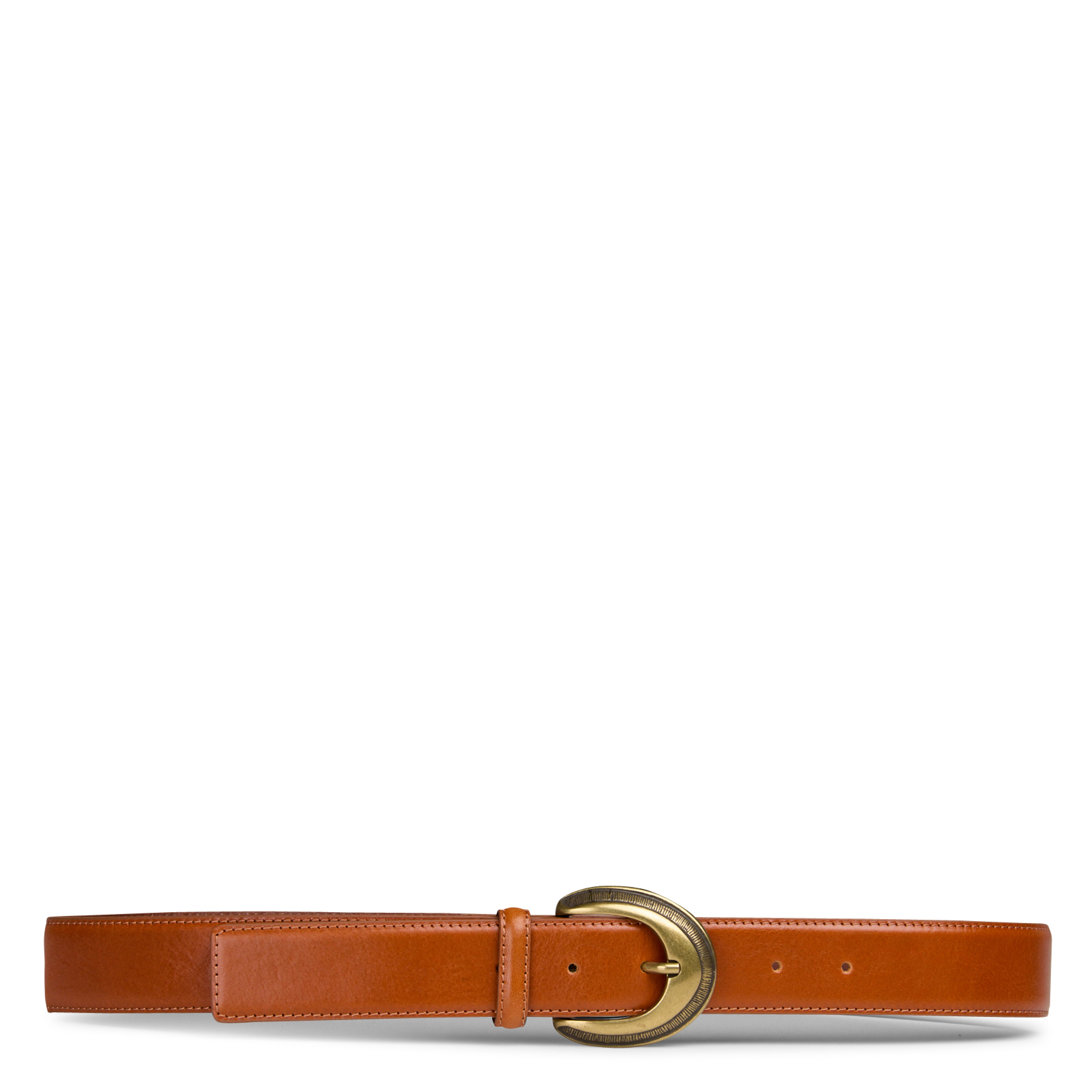 Cinturón de piel con hebilla MAISON 123
